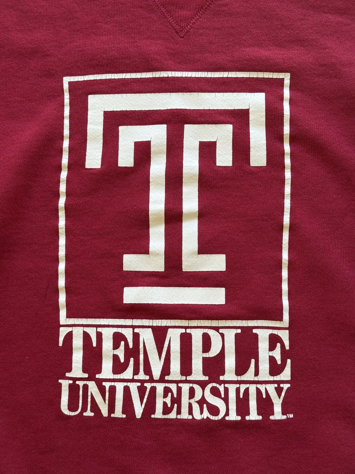 Russell Athletic Vintage 90s Russell Athletic Temple University Sweatshirt Size US XL / EU 56 / 4 - 4 Thumbnail