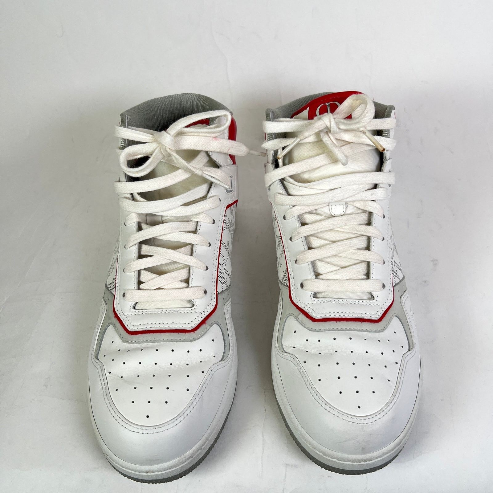 Dior Dior B27 White/Red Oblique Uptown Mid-Top Sneaker Size 45 Size US 12 / EU 45 - 2 Thumbnail