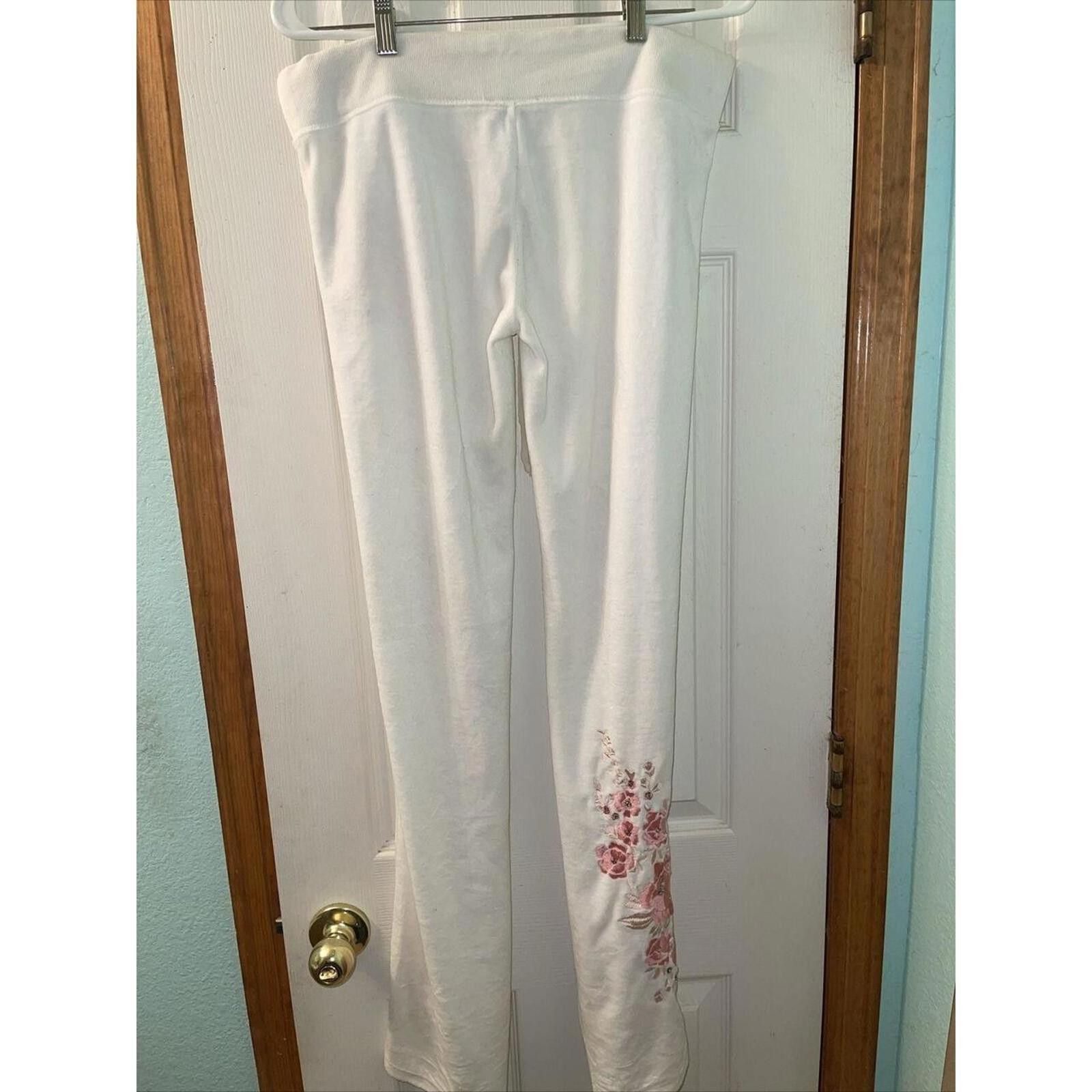 United Colors Of Benetton Bebe Floral Embroidered Lounge Pants Size ONE SIZE - 6 Thumbnail