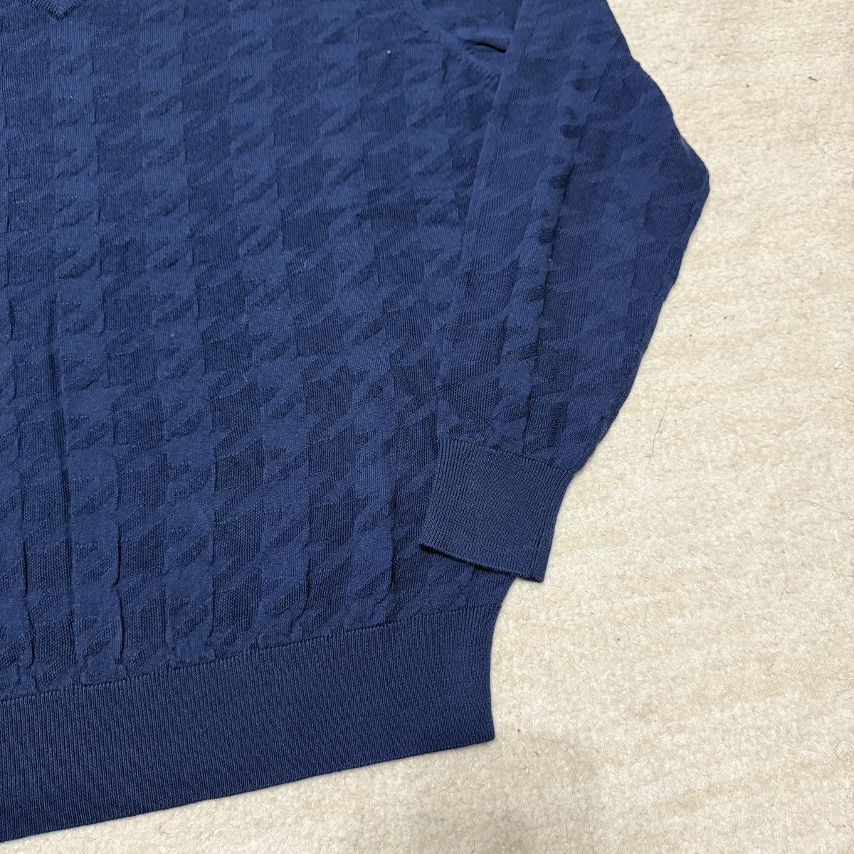 Other Daniel Wu MOVIE WORN Merino Cashmere Sweater Blue Actor Size US XL / EU 56 / 4 - 4 Thumbnail