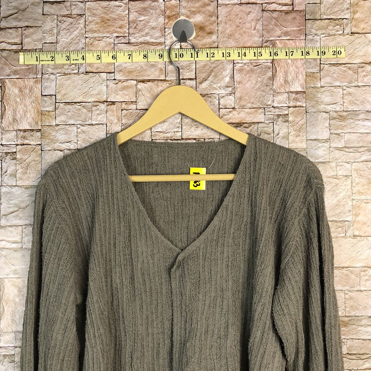 Homespun Knitwear × Japanese Brand Japanese Brand Grey Cardigan Knitwear #A783 Size M / US 6-8 / IT 42-44 - 2 Thumbnail