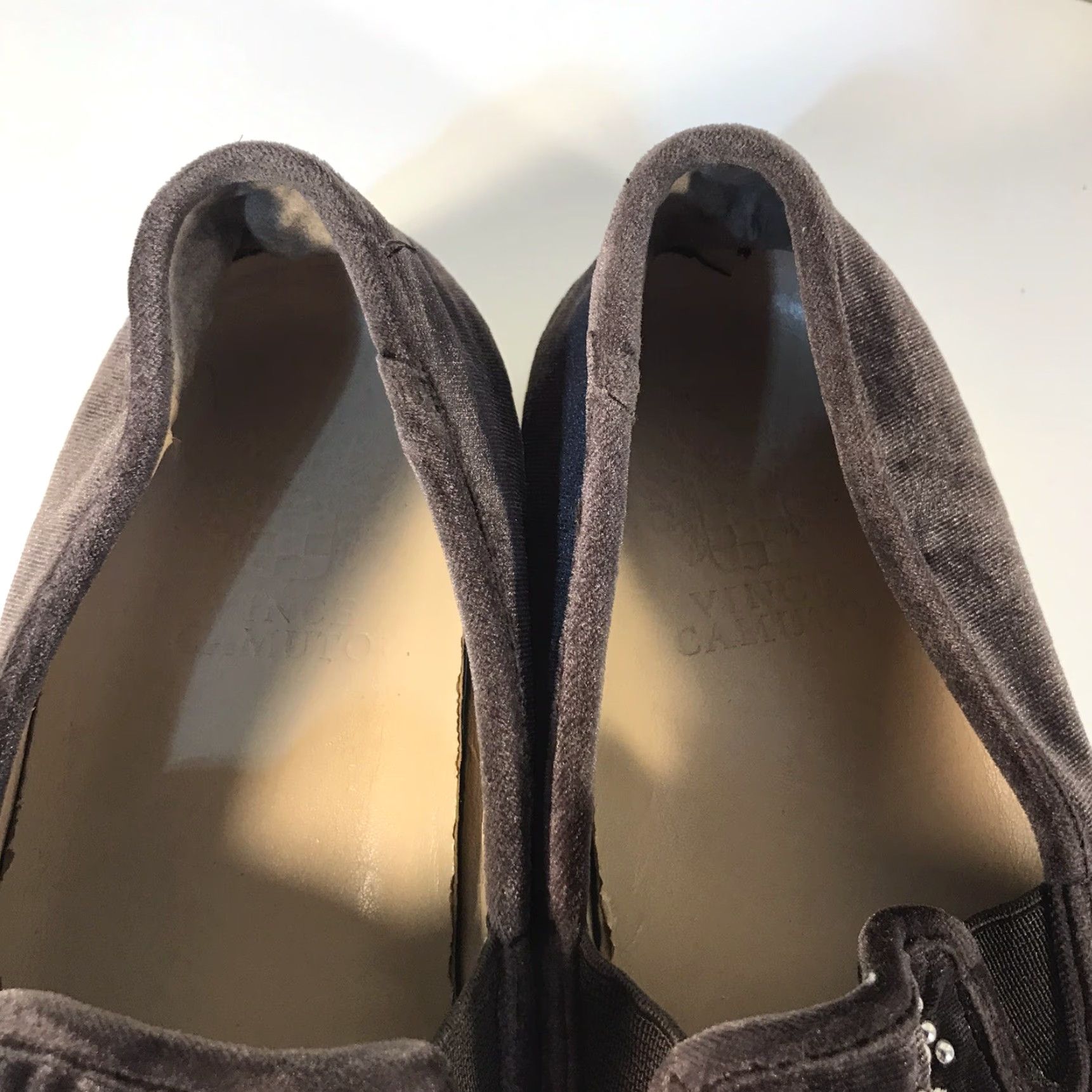 Vince Camuto Vince Camuto Brandia Purple Velvet Slip On Sneakers Womens Size 7.5 Floral Comfort Size US 8 / IT 38 - 5 Thumbnail