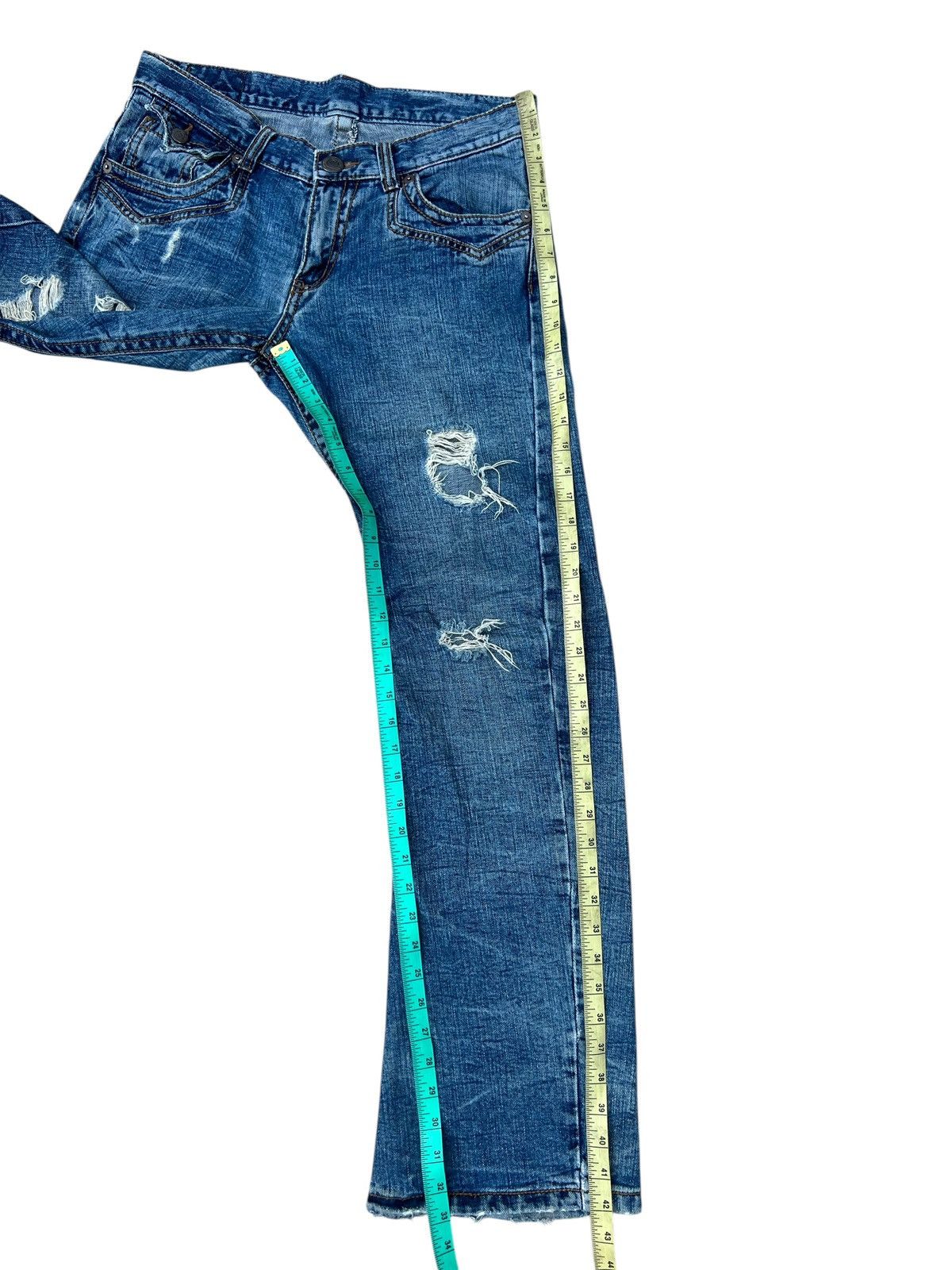 semanticdesign Rattle Trap Made in Japan Tartan Patchwork Denim Jeans Size US 32 / EU 48 - 6 Thumbnail