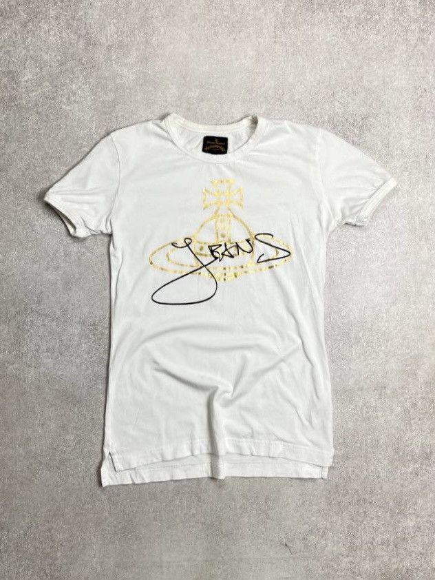 Vintage Vivienne Westwood Orb Saturn Logo T-shirt S