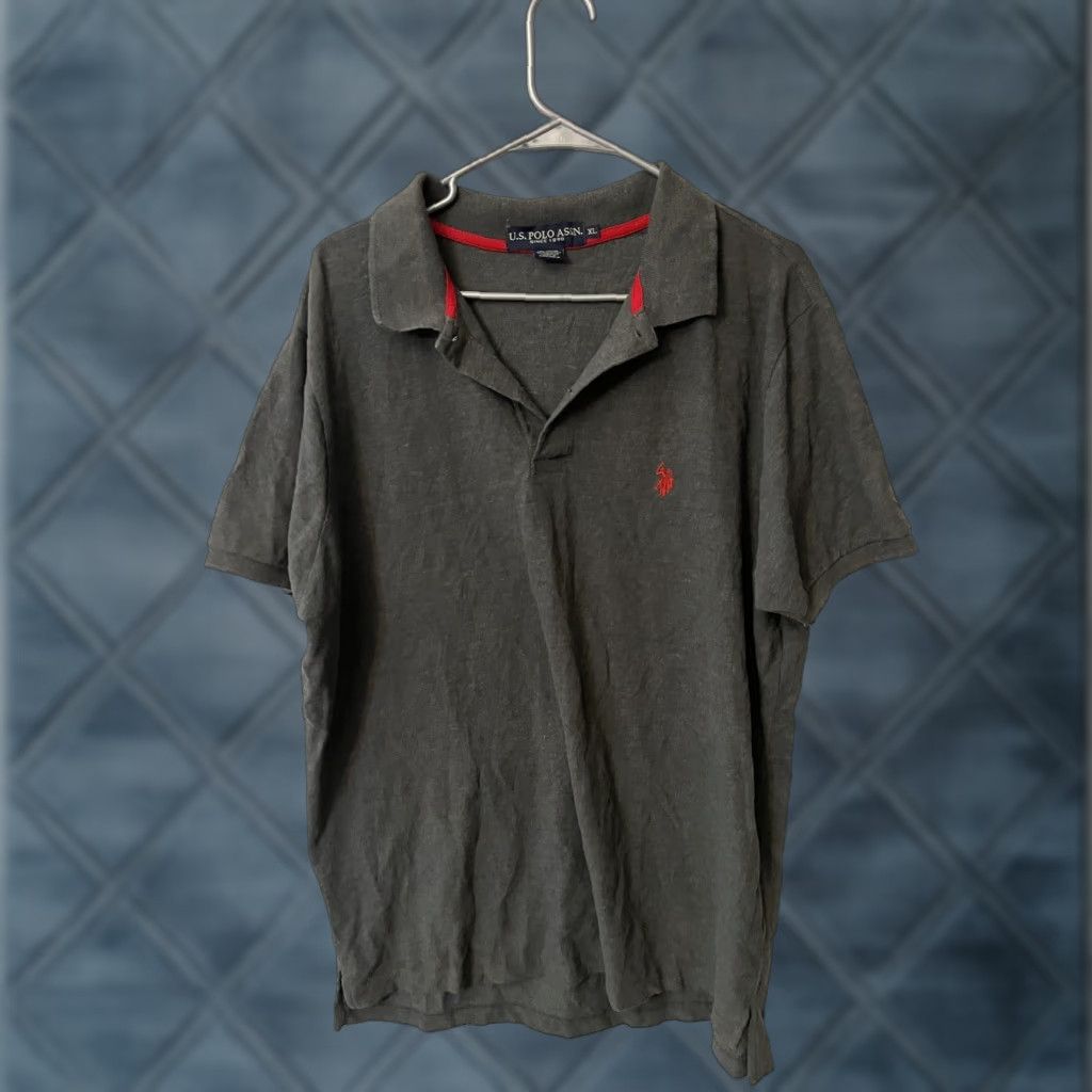 Vintage US Polo Assn Polo Shirt Short Sleeve Collared XL Men Gray Logo Shirt Size US XL / EU 56 / 4 - 1 Thumbnail