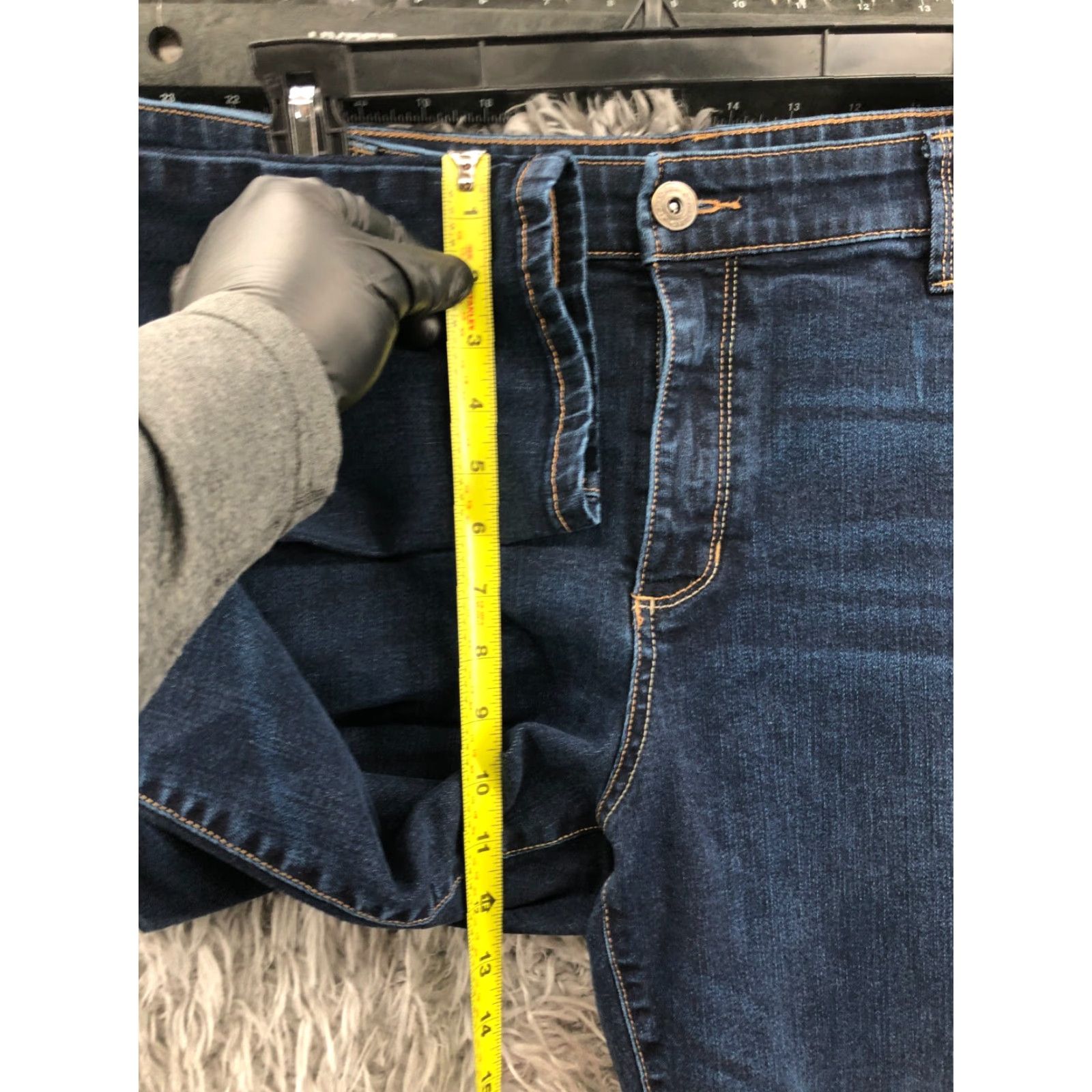 Vintage St. John's Bay Jeans Skinny Plus Size 18 Womens Dark Wash Blue Denim 28in Inseam Size 40" / US 18 - 4 Thumbnail