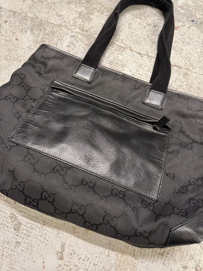 Gucci 2000s Gucci Black Monogram Handle Bag Size ONE SIZE - 5 Thumbnail