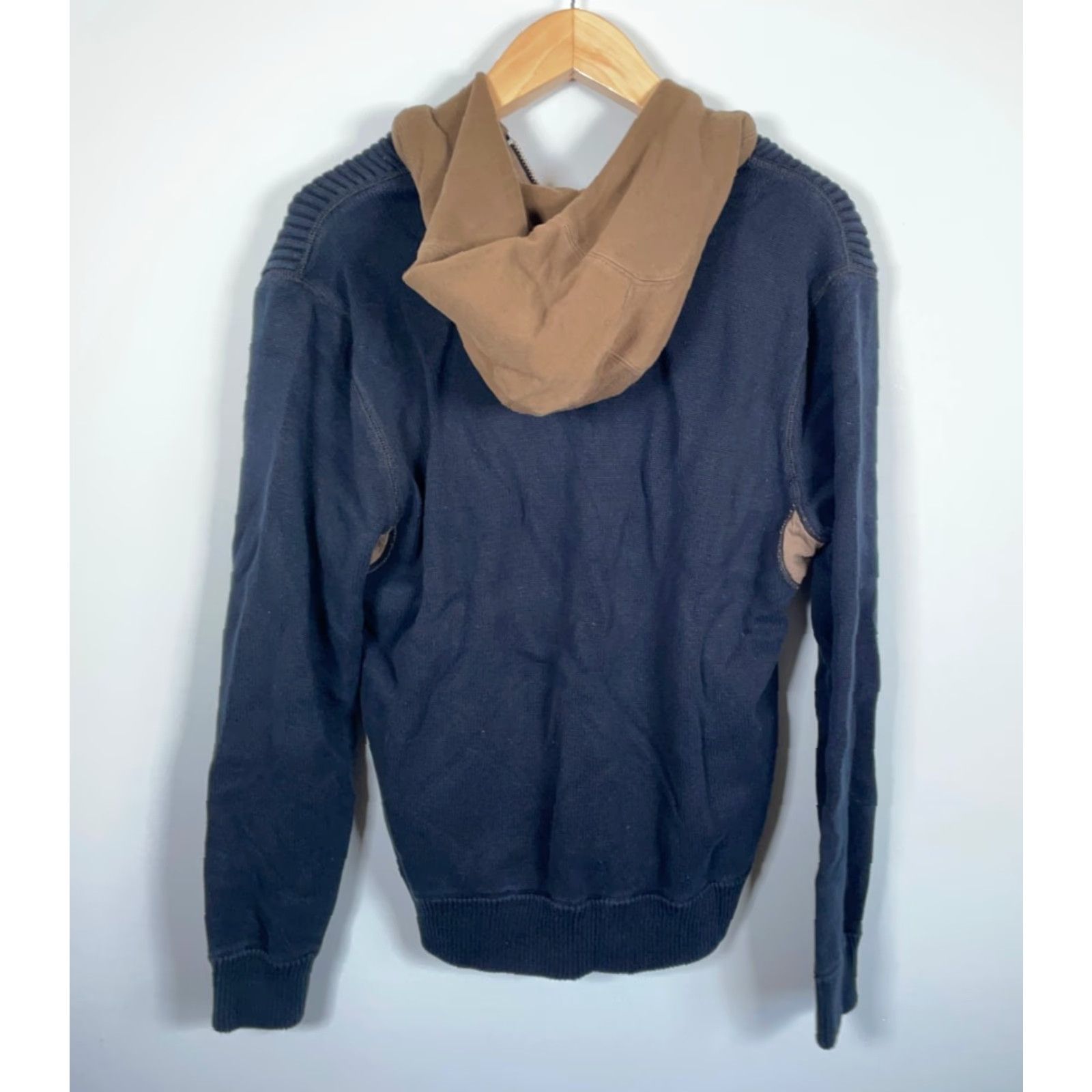 Carbon2Cobalt Carbon2Cobalt Hoodie 1/4 Zip Sweater Mens Large Dark Blue Cotton Knit Pullover Heavyweight Casual Vintage 90s Hipster Retro Mens Clothing Size US L / EU 52-54 / 3 - 2 Thumbnail