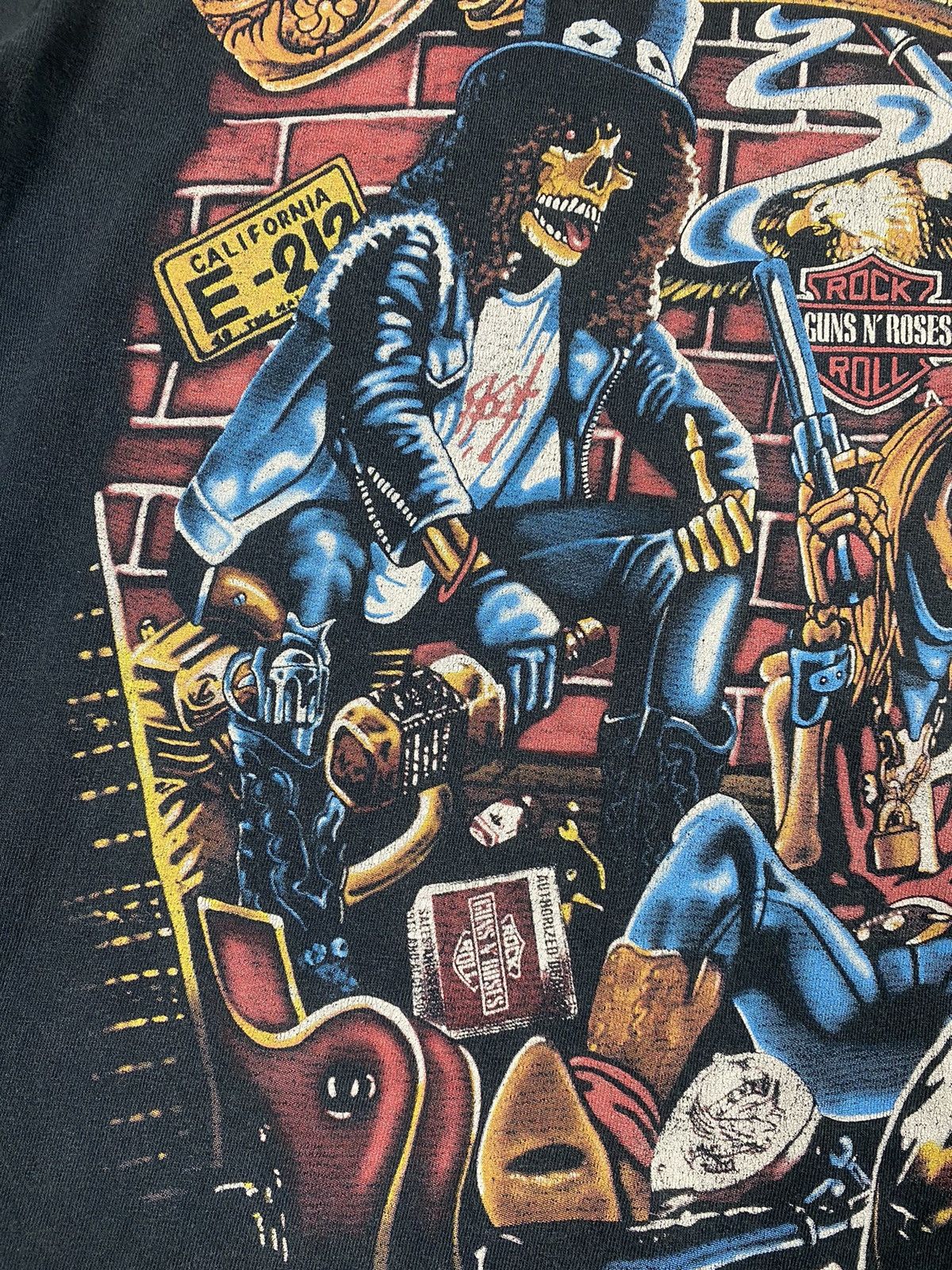 Guns N' Roses Vintage Guns N Roses Rock N Roll Whiskey Harley Full Print Size US M / EU 48-50 / 2 - 14 Thumbnail