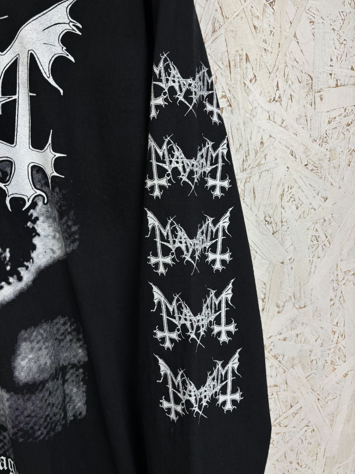 Band Tees Vintage Mayhem Pure Fucking Armageddon Metal Long Sleeve L Size US L / EU 52-54 / 3 - 3 Thumbnail