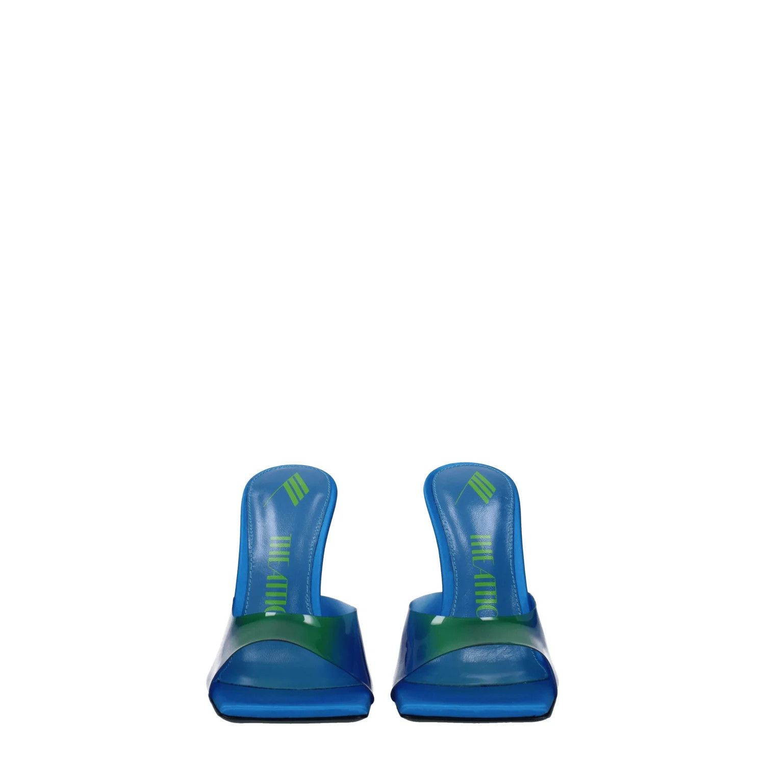 The Attico ob1o1e1224 PVC Sandals in Blue/Fluo Green Size US 6.5 / IT 36.5 - 3 Thumbnail