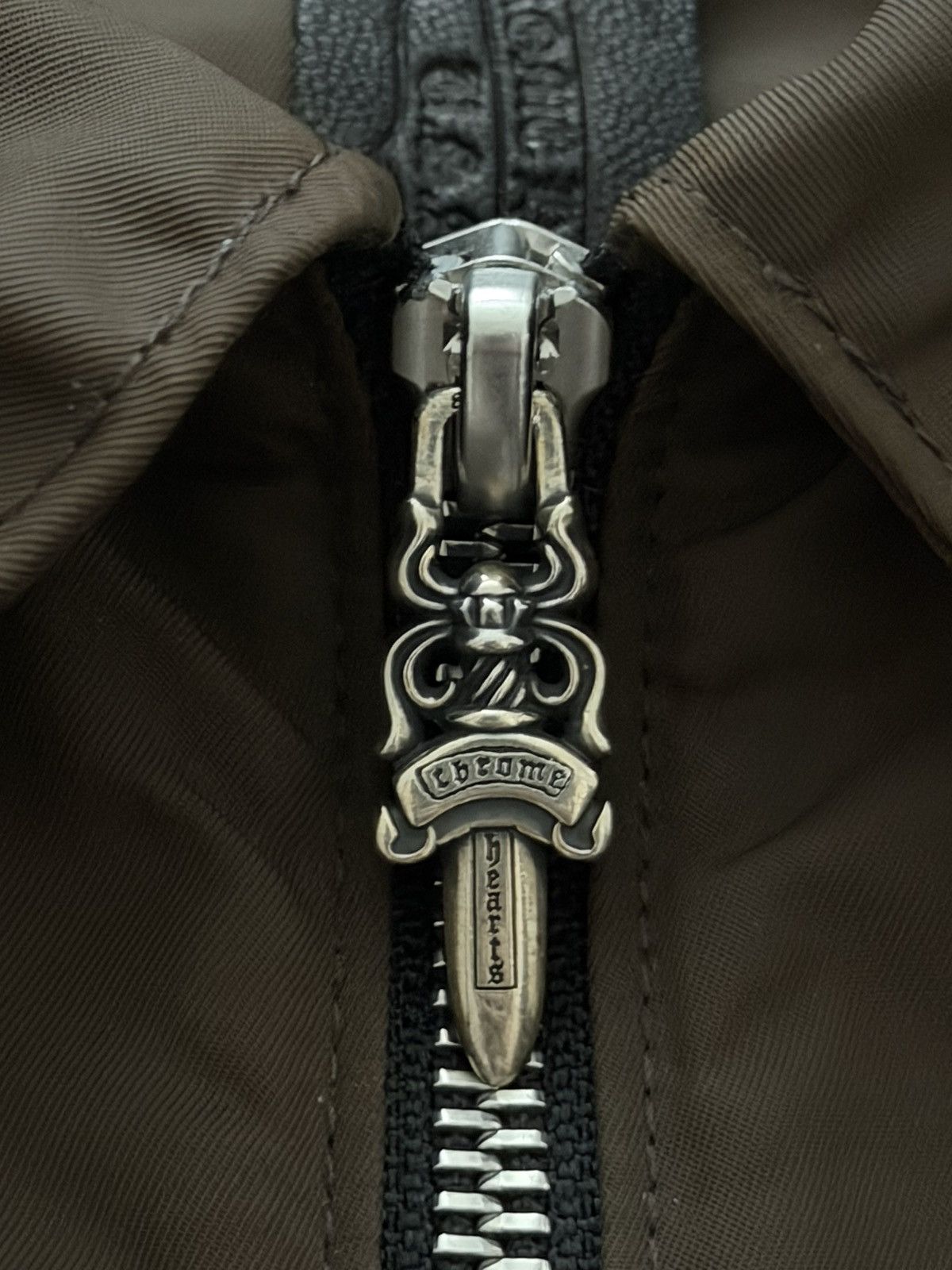 Chrome Hearts Chrome Hearts Carpenter Leather Nylon Patch Zip Up Shirt Size US L / EU 52-54 / 3 - 4 Thumbnail