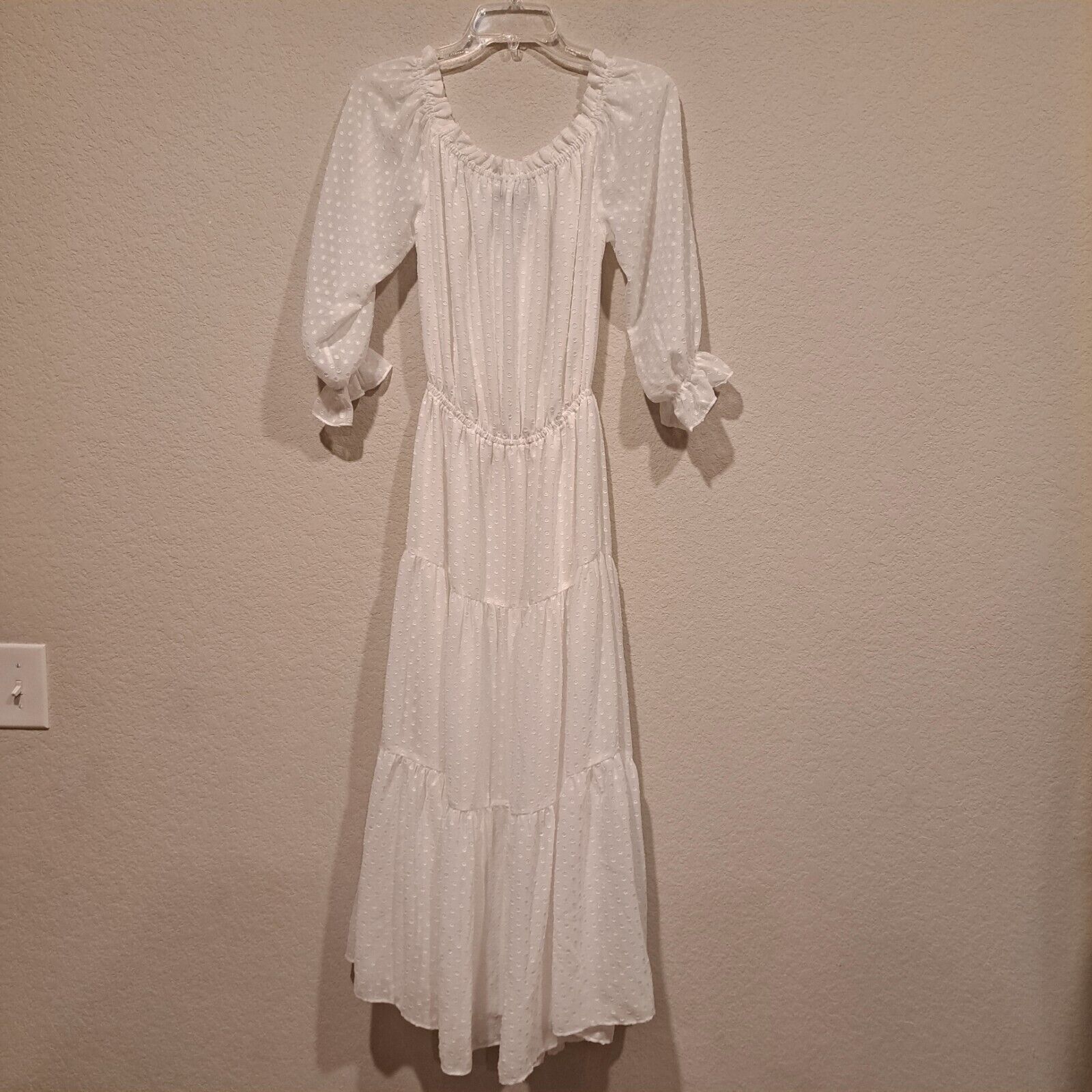 Generation Love Generation Love Leoni Jacquard Maxi Dress White Size XS NWT Size XS / US 0-2 / IT 36-38 - 8 Thumbnail