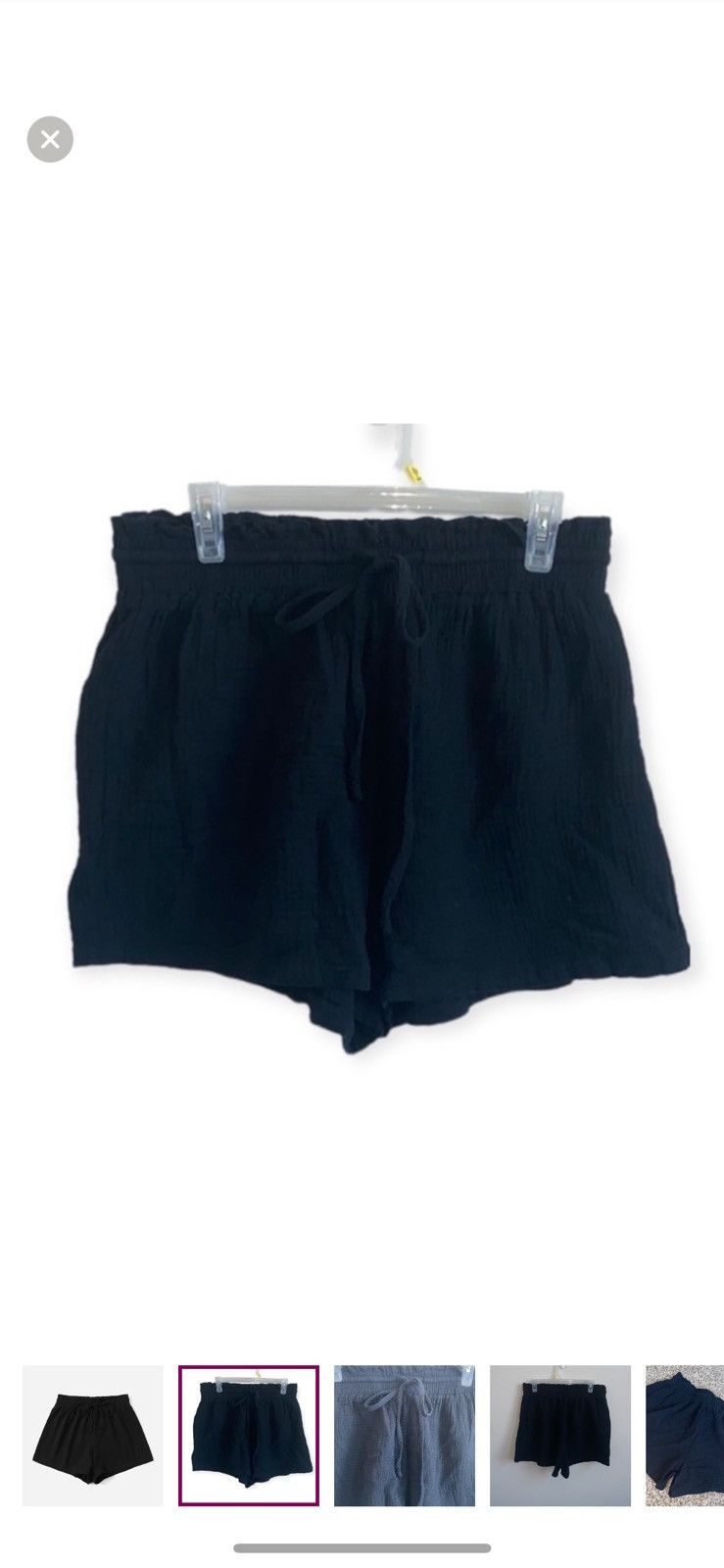 Shein Shein 0XL Solid drawstring waist shorts Size 36" / US 14 / IT 50 - 1 Thumbnail