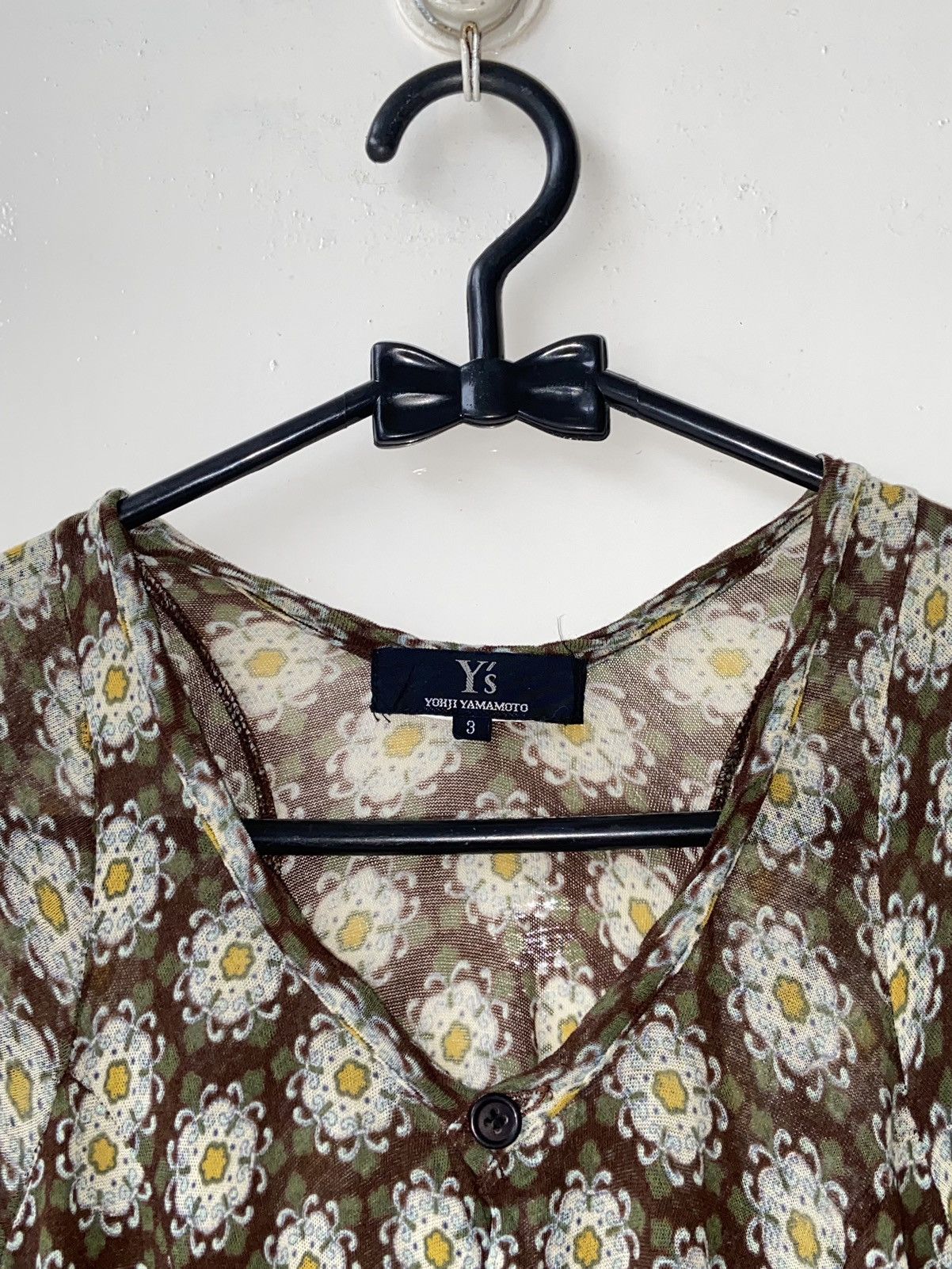 Y's × Yohji Yamamoto Y’S YOHJI YAMAMOTO Flowers Motive Shirt Size US XS / EU 42 / 0 - 12 Thumbnail