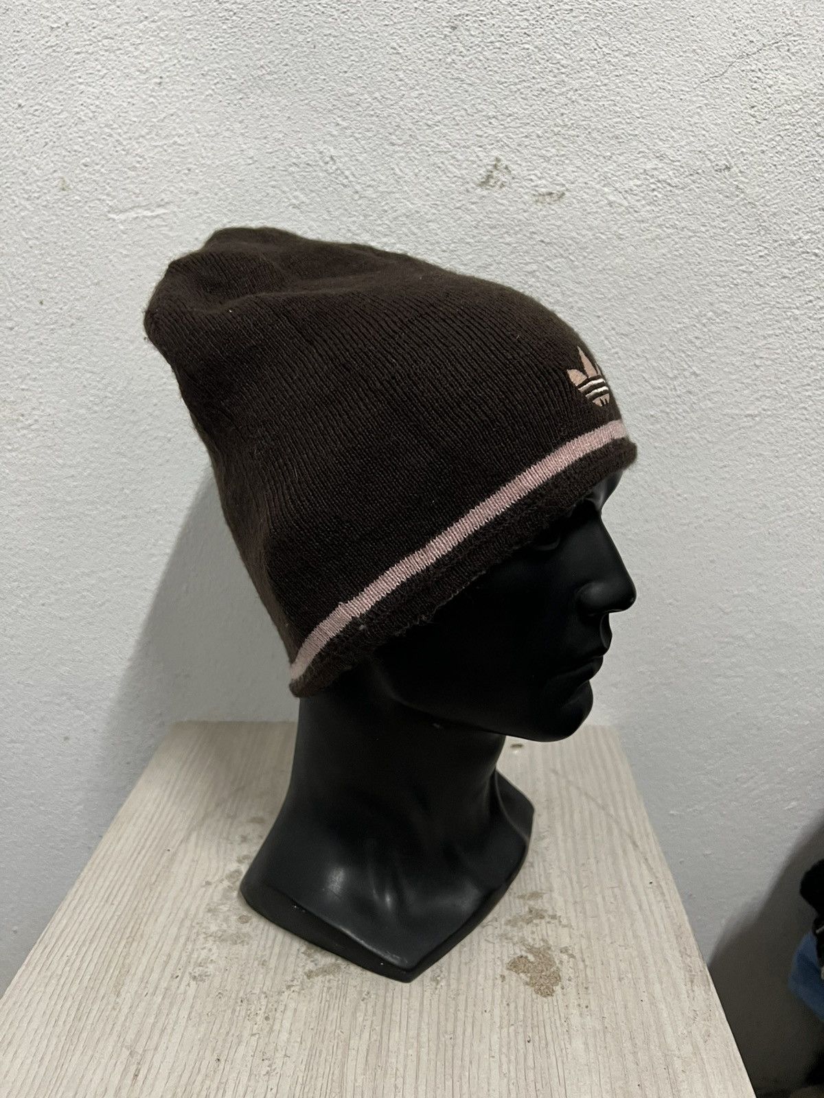 Vintage Vintage Adidas Big Logo Beanie Hat Size ONE SIZE - 4 Thumbnail
