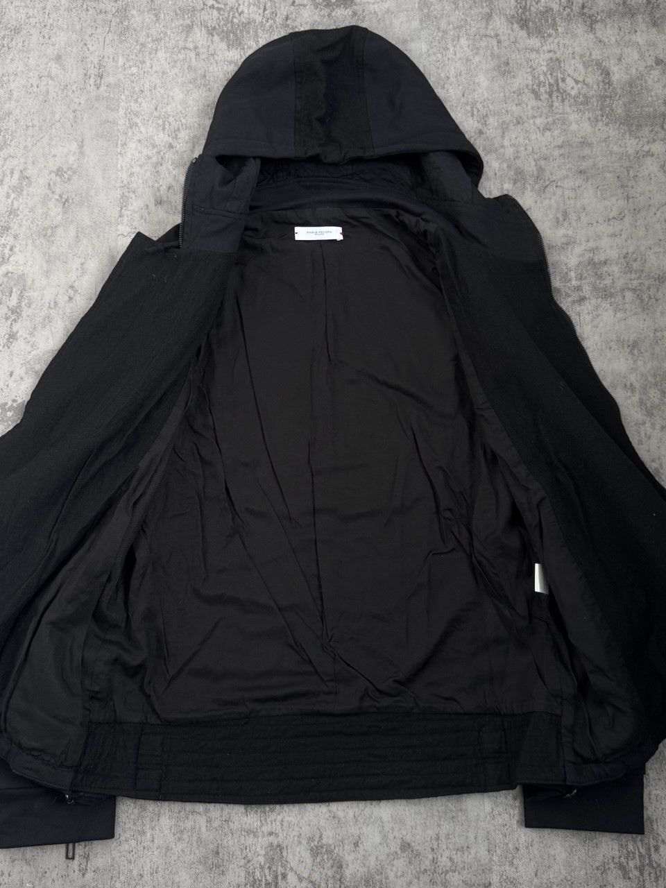 Paolo Pecora Paolo Pecora Milano Asymmetrical Zip Hoodie in Black Size US XL / EU 56 / 4 - 3 Thumbnail