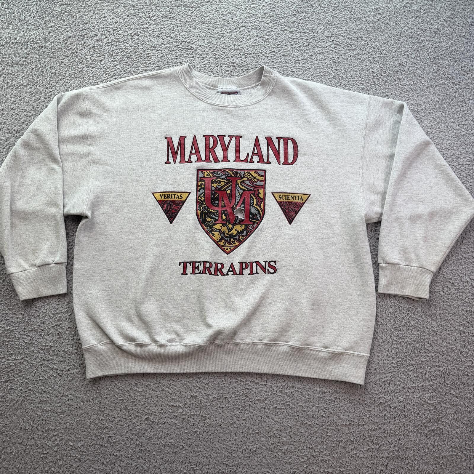 Other Vintage 90s Maryland Terrapins Crewneck Sweatshirt XL USA Size US XXL / EU 58 / 5 - 1 Thumbnail