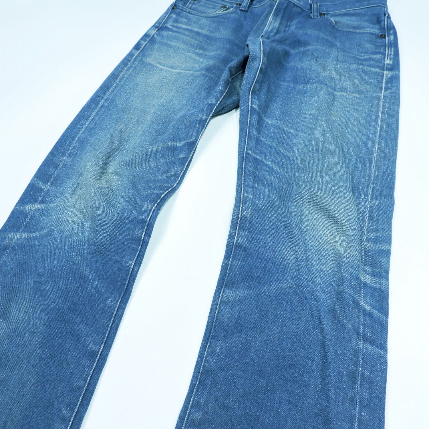 Kaihara Denim UNIQLO BY KAIHARA SLIM STRAIGHT LOW SELVEDGE DENIM Size US 29 - 13 Thumbnail