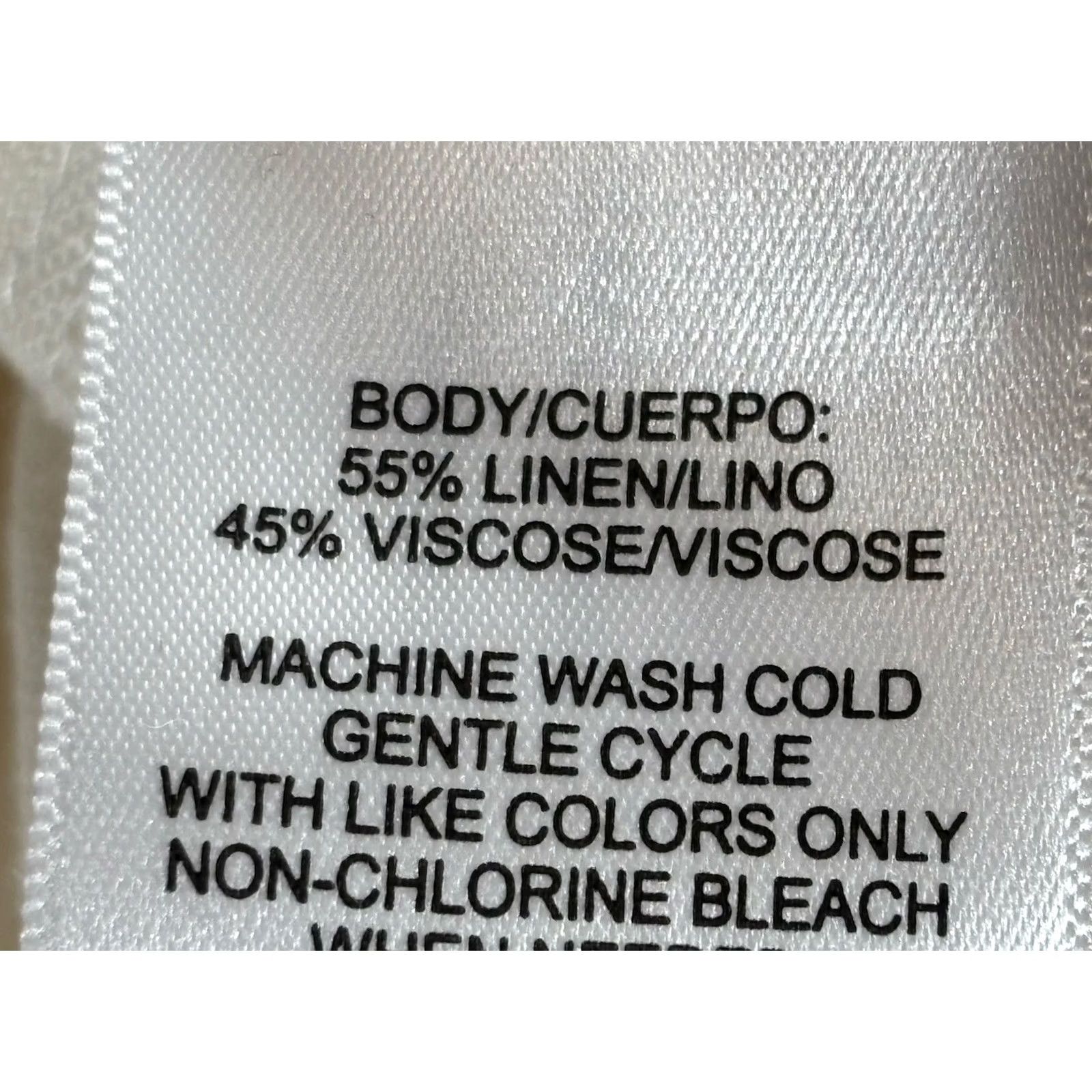 DKNY DKNY V-Neck Linen Maxi Slip Dress Minimalist Lagenlook Classic Quiet Luxury M Dress Women Long White Sleeveless Pullover Casual Travel Party/Cocktail Size M / US 6-8 / IT 42-44 - 7 Thumbnail
