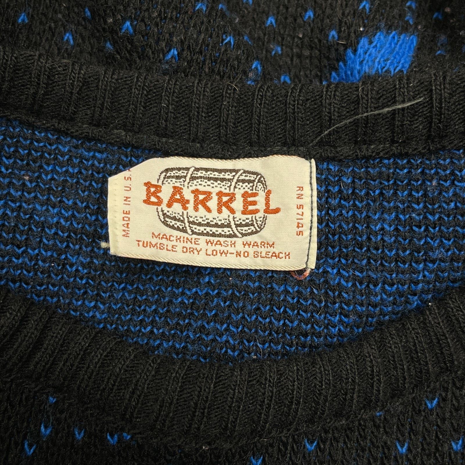 Vintage Vintage 90s Barrel Geometric Knit Pullover Sweater Small Size S / US 4 / IT 40 - 4 Thumbnail