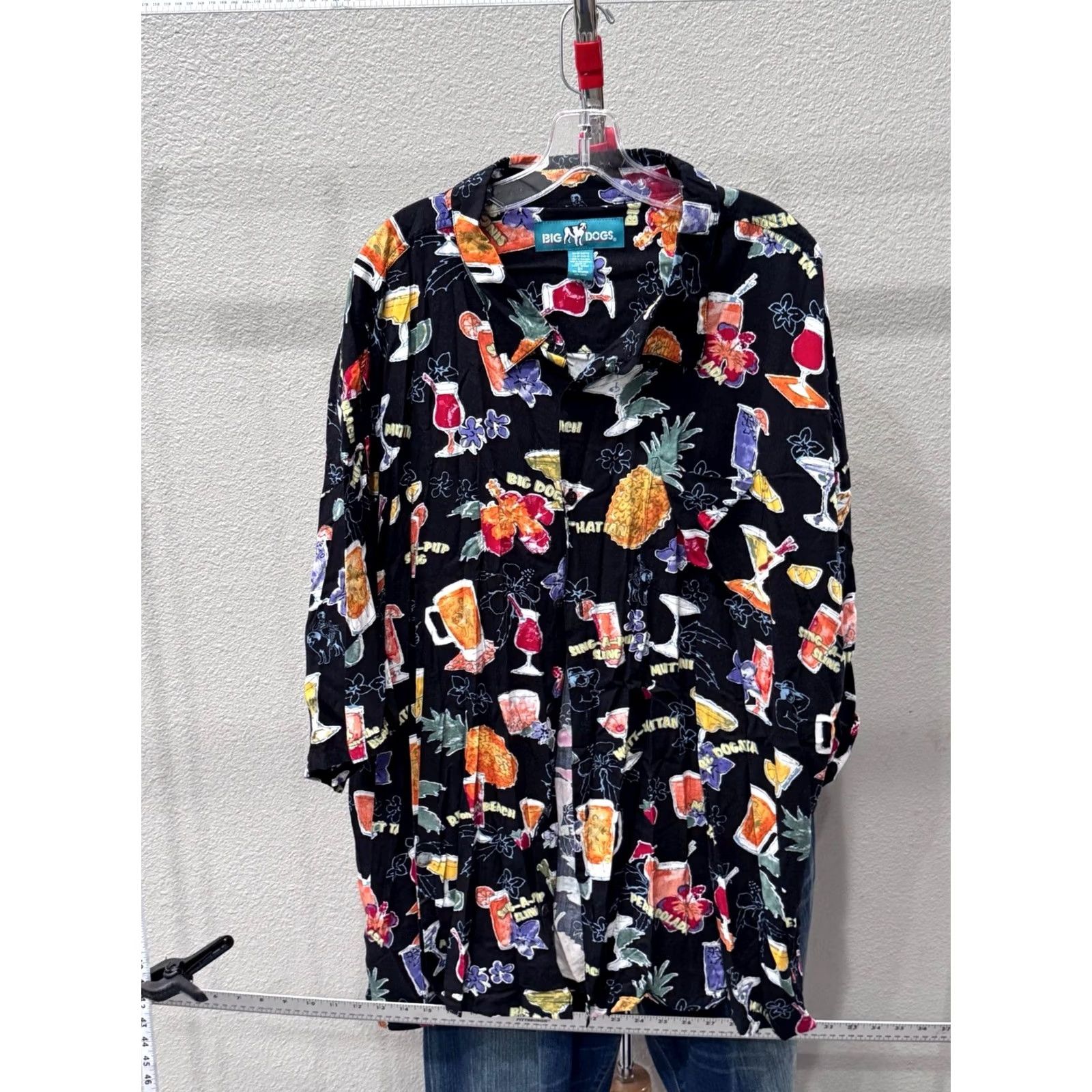 Big Dogs Big Dogs Hawaiian Artwork Floral BUTTON UP SHIRT 5XL XXXXXL Mens Long Sleeve Multicolor Shirt Size US XXL / EU 58 / 5 - 2 Thumbnail