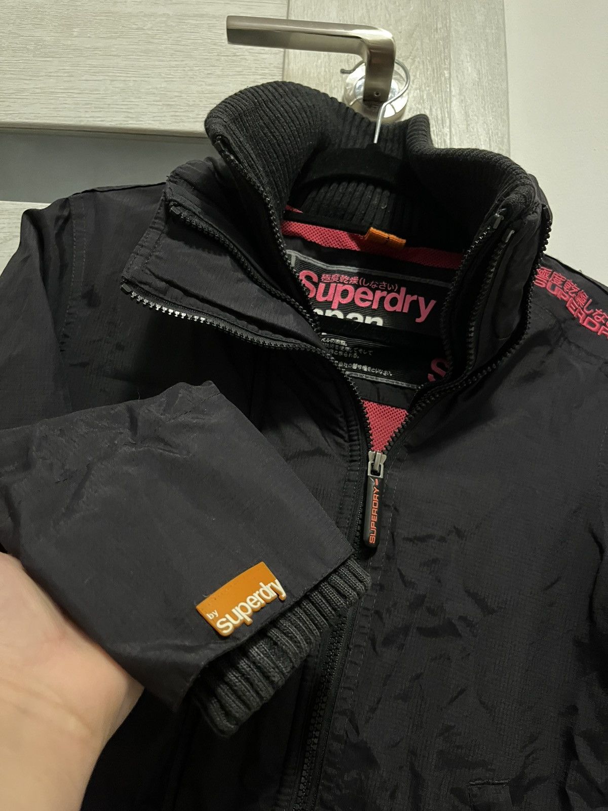 Superdry vintage superdry japan 3 zipper jacket black with cuffs Size S / US 4 / IT 40 - 5 Thumbnail