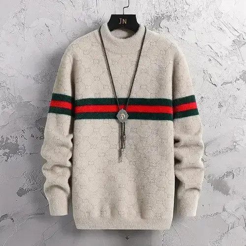 Other Men's Loose Knitted Sweater Warm Pullover Kintwear Tops Size US L / EU 52-54 / 3 - 1 Thumbnail