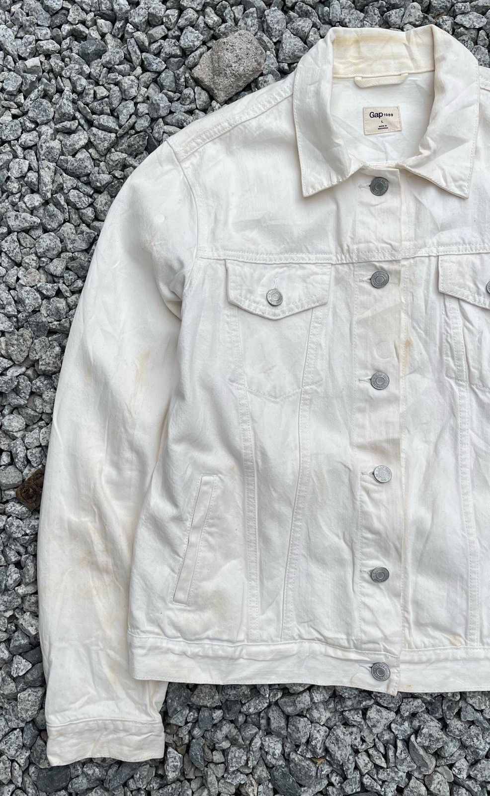 Gap GAP WOMEN'S DENIM TRUCKER JACKET Size L / US 10 / IT 46 - 5 Thumbnail