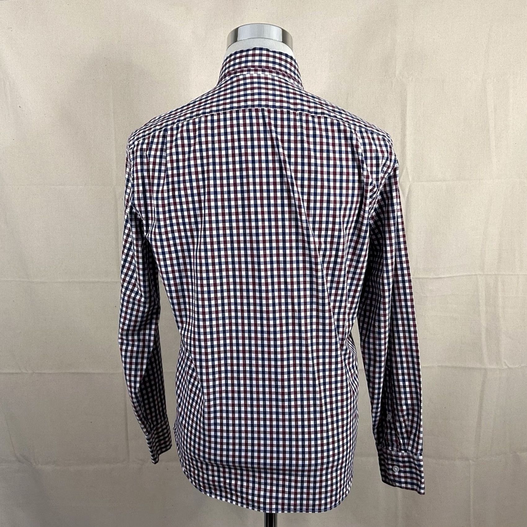 J.Crew J.CREW Shirt Button-Up Plaid Cotton Blend Slim Untucked Flex Wash Red White Blue Multicolor Mens M Size US M / EU 48-50 / 2 - 5 Thumbnail