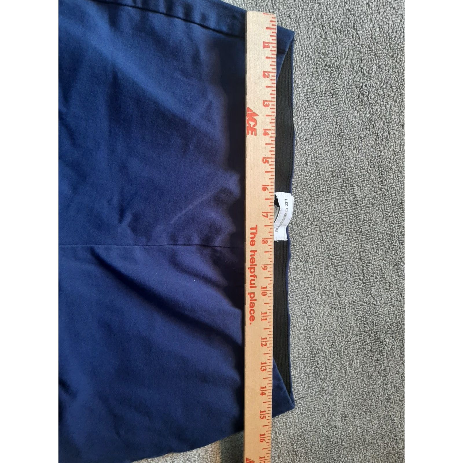 Liz Claiborne Liz Claiborne Pants Womens Size 10 Blue Classic Stretch Casual Travel Regular Zip Solid Woven Shirt? Size 32" / US 10 / IT 46 - 3 Thumbnail