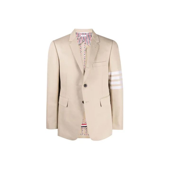 Thom Browne Thom Browne Classic Stripe Buttoned Blazer Size US S / EU 44-46 / 1 - 1 Thumbnail