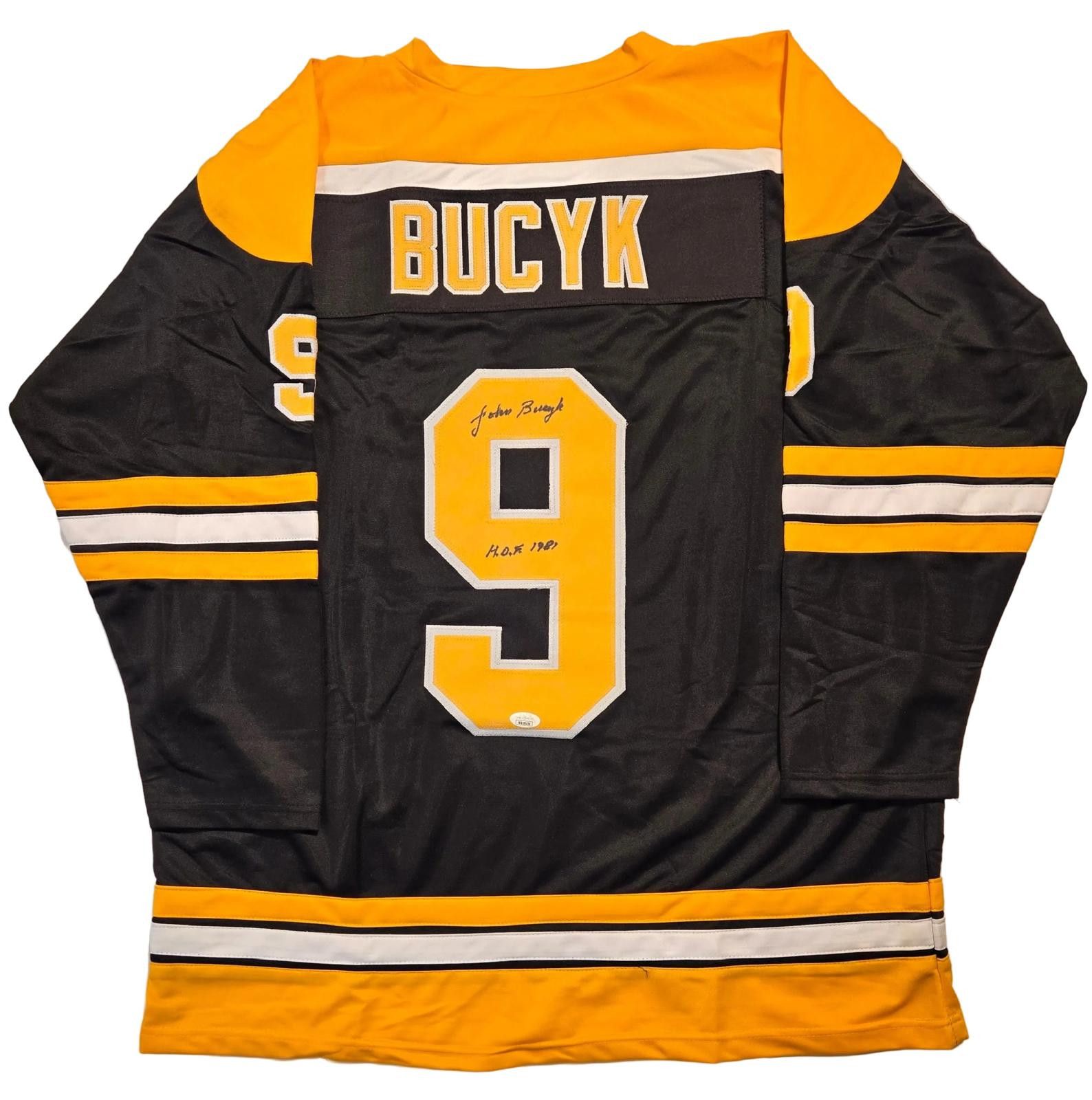 Other Johnny Bucyk Boston Bruins Autographed Hockey Jersey COA Size ONE SIZE - 2 Thumbnail