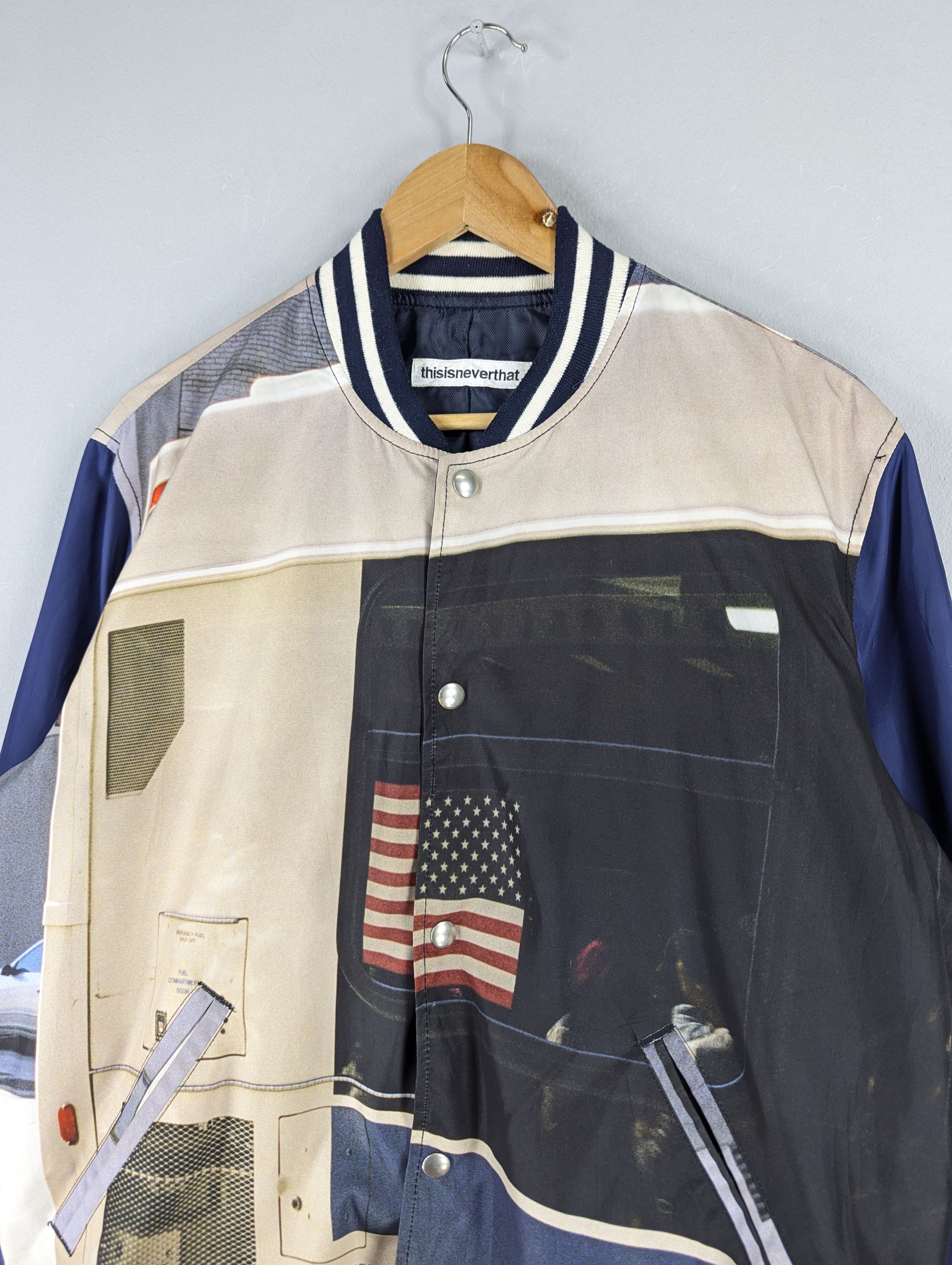 thisisneverthat Thisisneverthat Photo Print Varsity Button Jacket Size US L / EU 52-54 / 3 - 4 Thumbnail