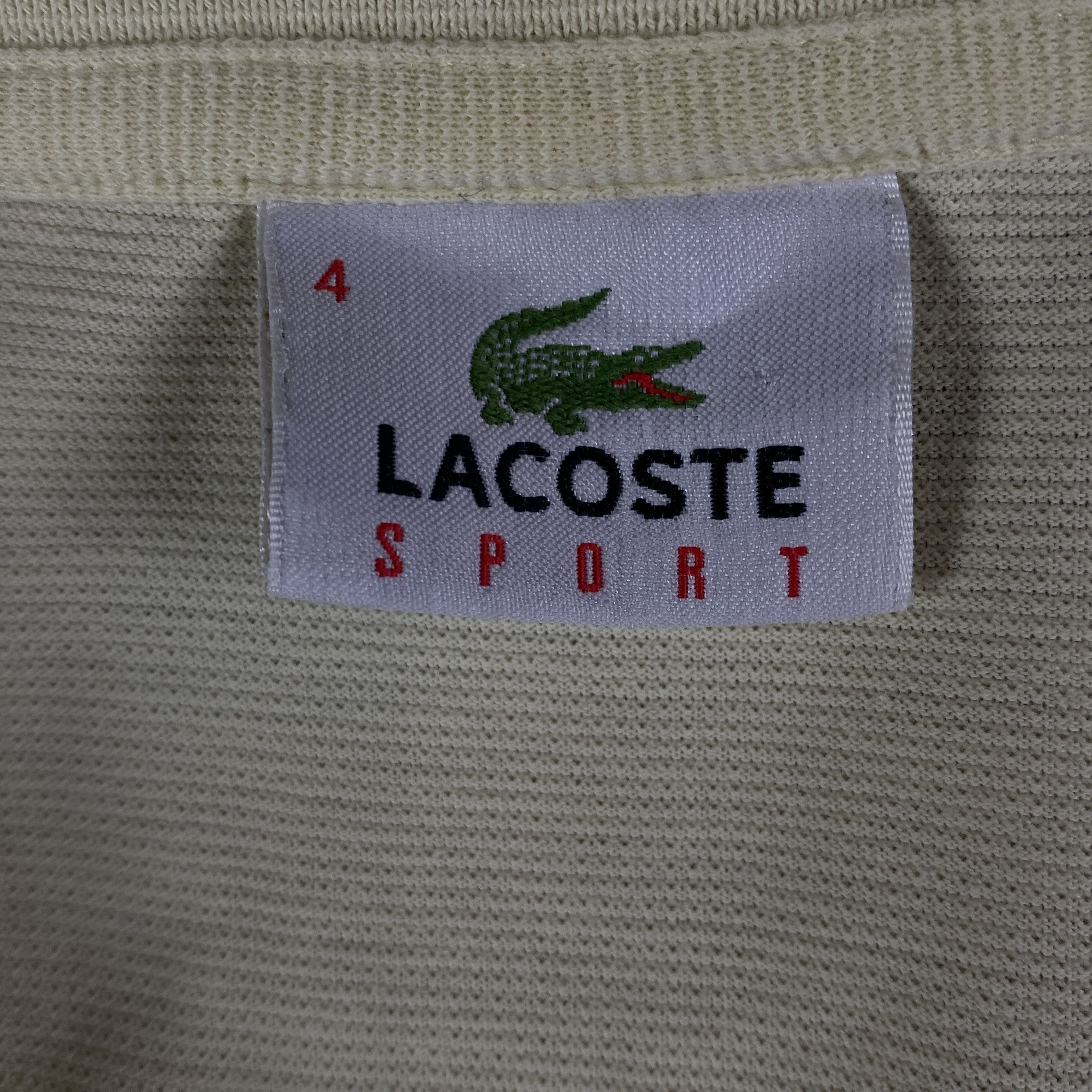 Lacoste × Vintage Mens Vintage Polo Shirt Lacoste Size 4 Cotton Size US S / EU 44-46 / 1 - 4 Thumbnail