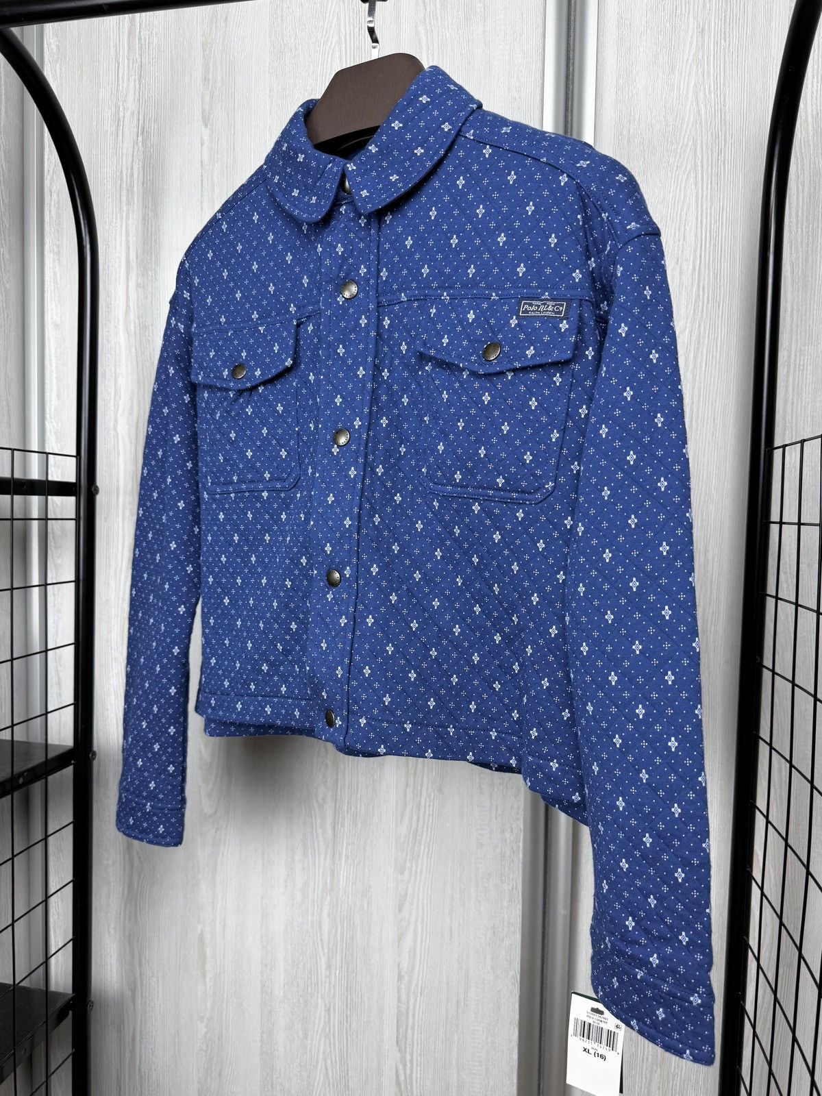 Polo Ralph Lauren Polo Country Ralph Lauren Geometric-Print Double-Knit Jacket Size S / US 4 / IT 40 - 6 Thumbnail