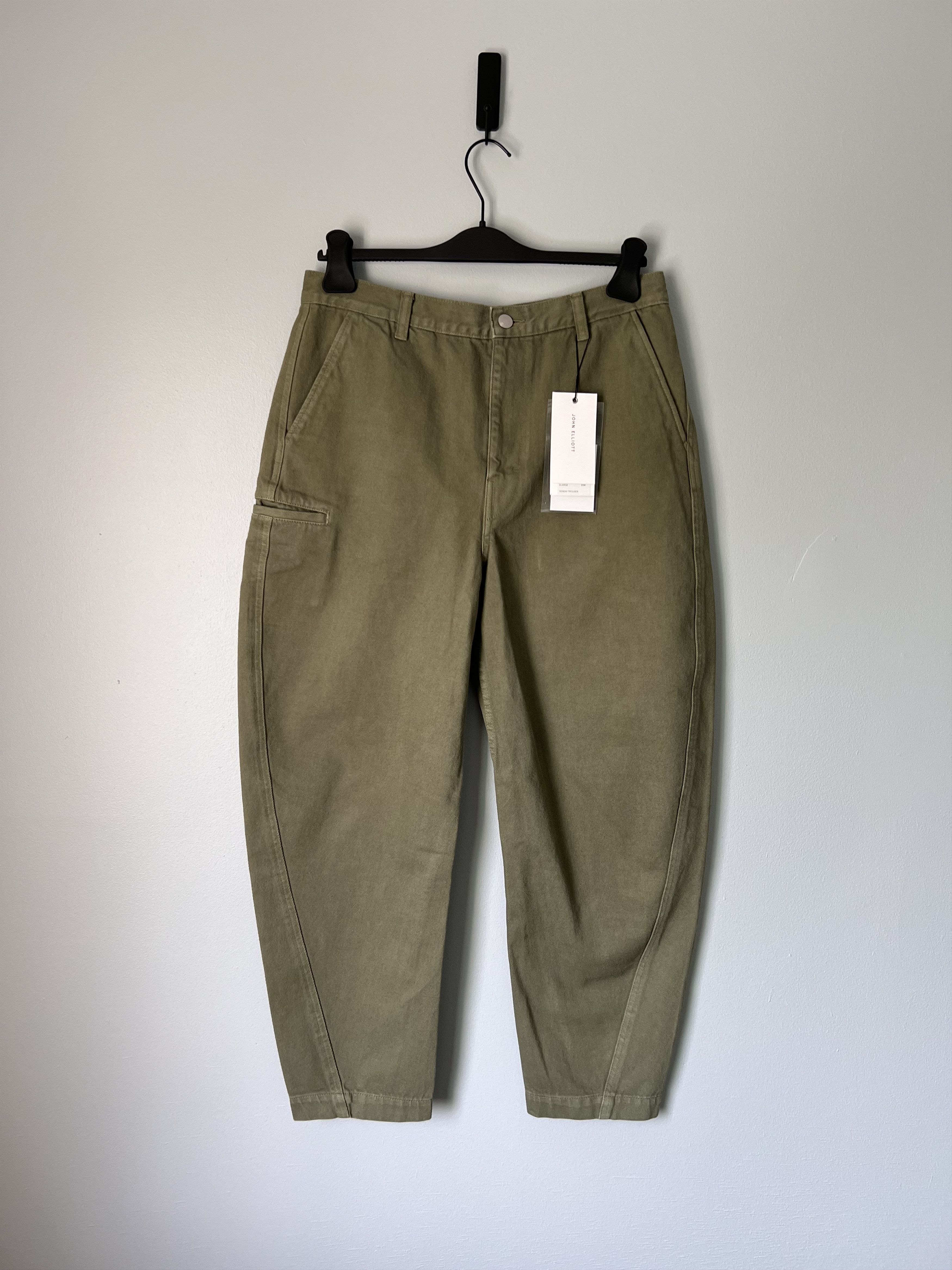 image of John Elliott Sendai Trouser In Olive Green, Men's (Size 32)