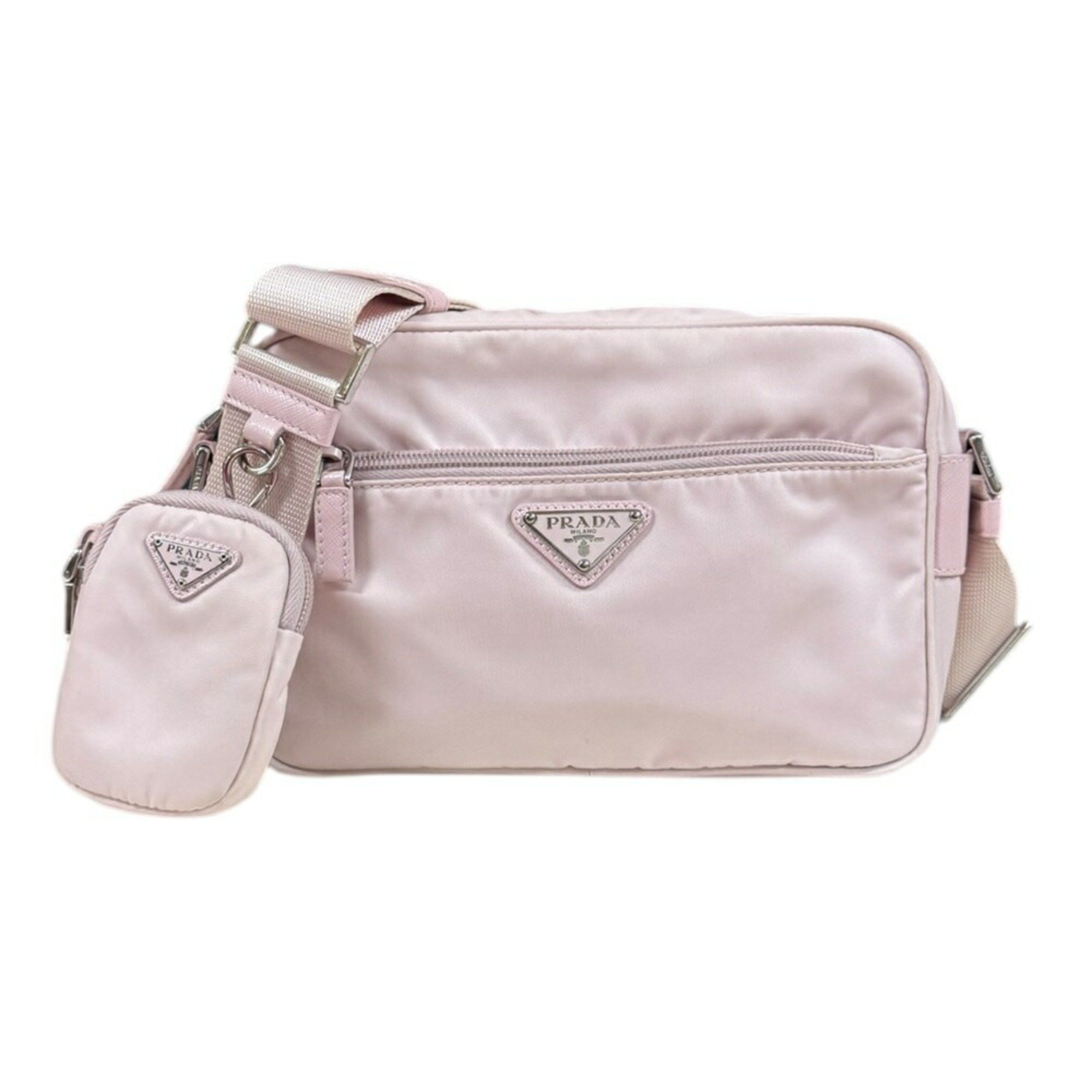 Prada Prada Shoulder Bag Renylon 1BC167 Pink Women's PRADA Size ONE SIZE - 1 Thumbnail