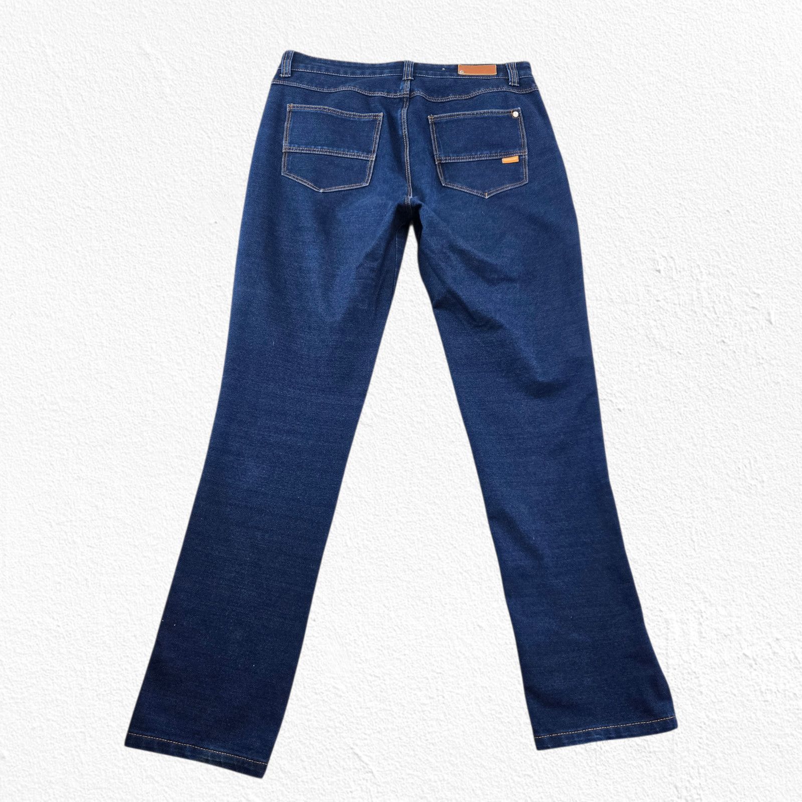 Other Dark Wash Mid Rise Straight Leg Stretch Denim Jeans Size 8 Size 30" / US 8 / IT 44 - 13 Thumbnail