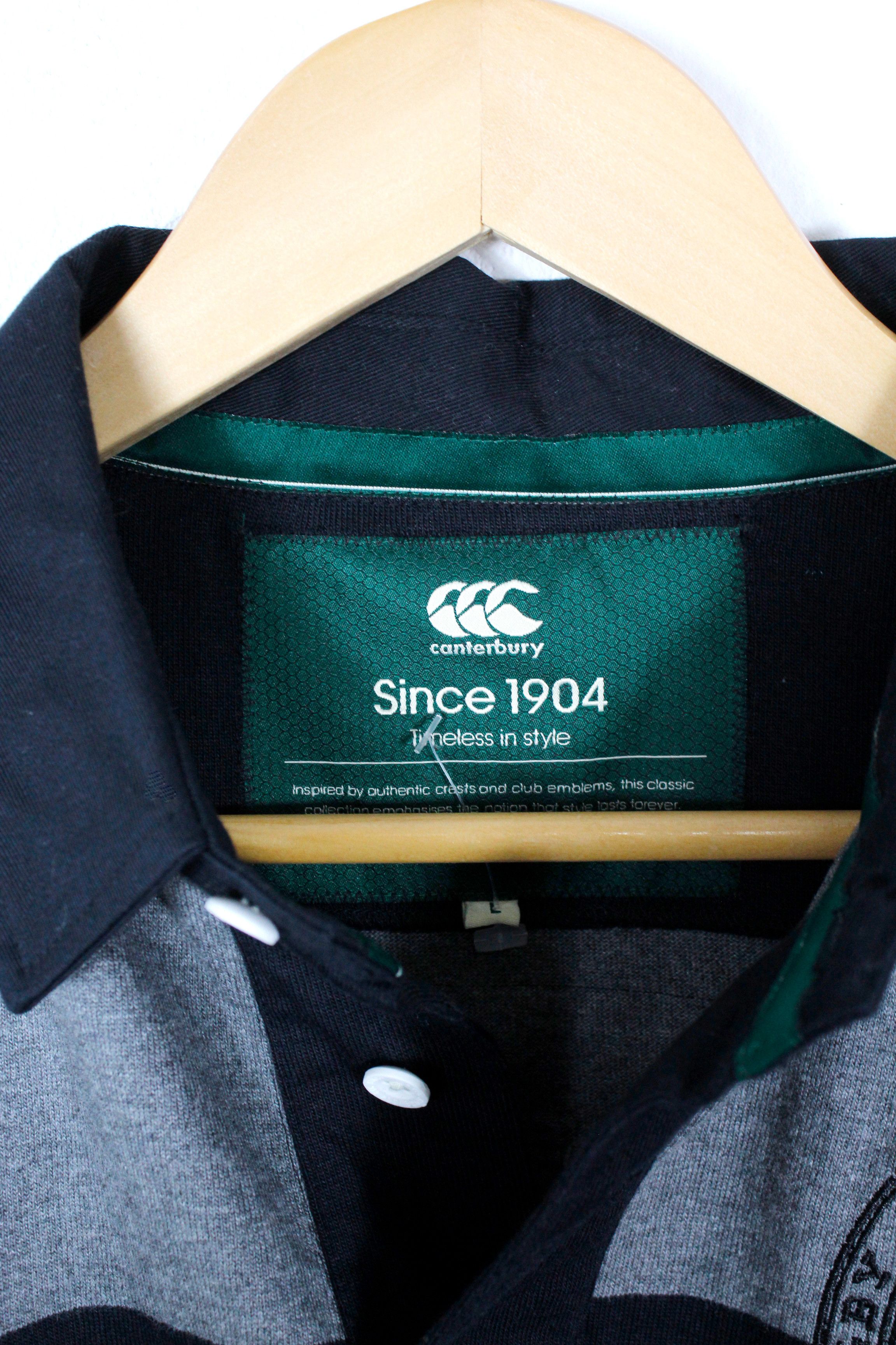 Canterbury of New Zealand × Vintage Canterbury Of New Zealand Polo Letterman Rugby Shirt Size US L / EU 52-54 / 3 - 3 Thumbnail