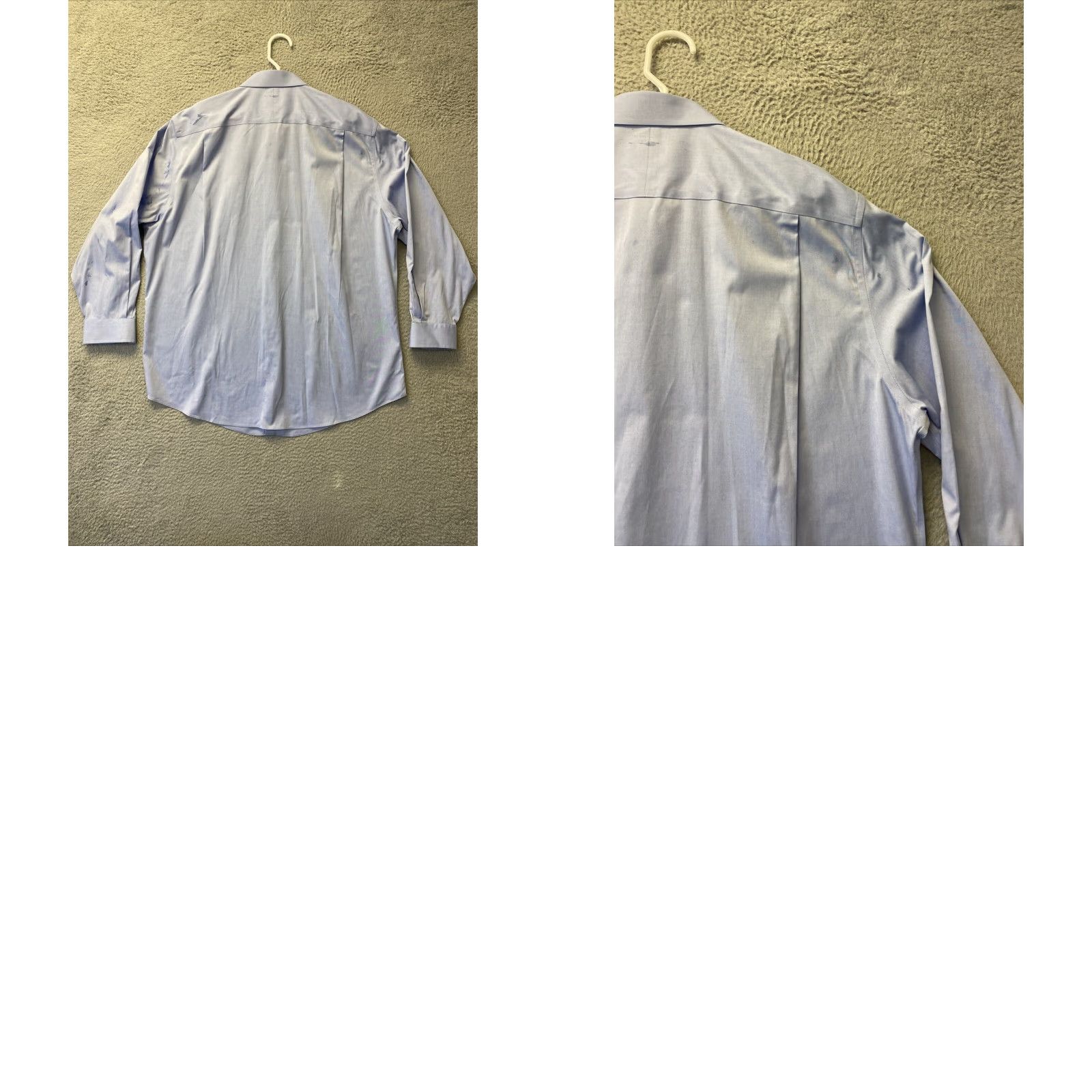 Jos. A. Bank Jos. A. Bank Shirt Mens 18 35 Blue Button-Up Long Sleeve Slim Regular Cotton Button-Up Shirt | Blue Colorful Classic Preppy All Seasons Mens Shirt Size US XXL / EU 58 / 5 - 8 Thumbnail
