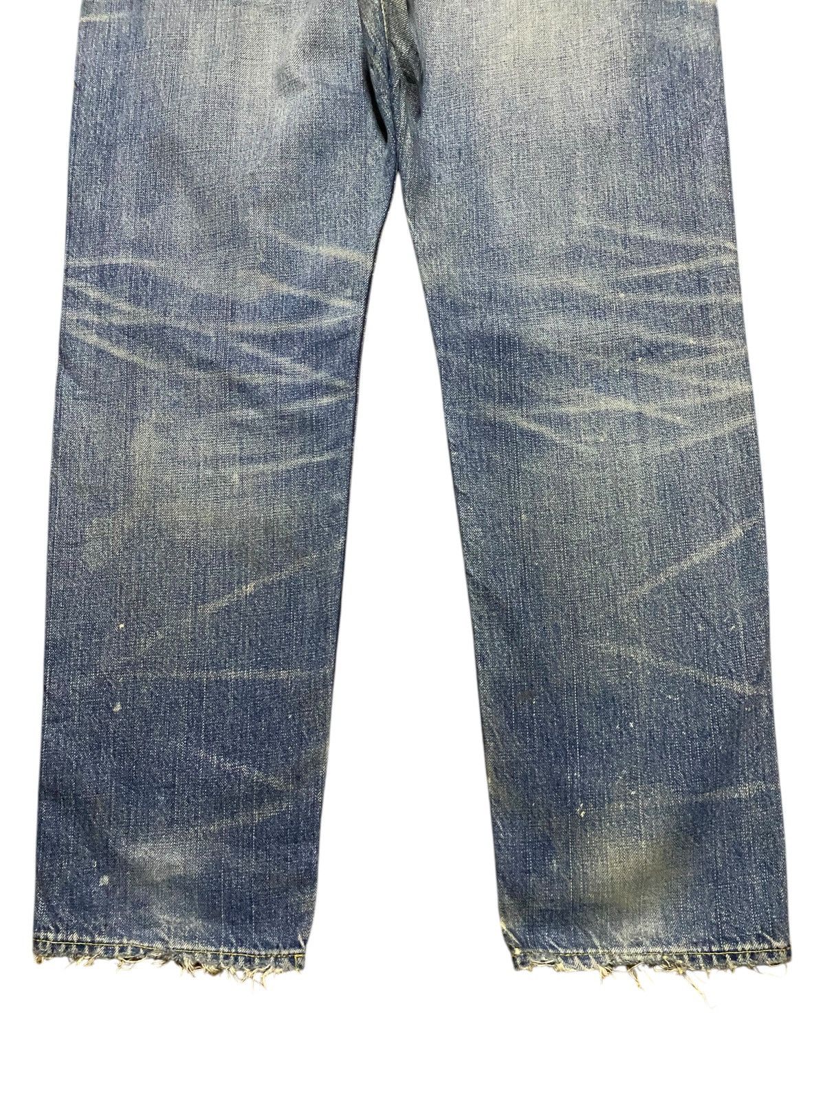 Neighborhood Vintage Japanese Brand Skull Ripped Jeans Size US 33 - 6 Thumbnail