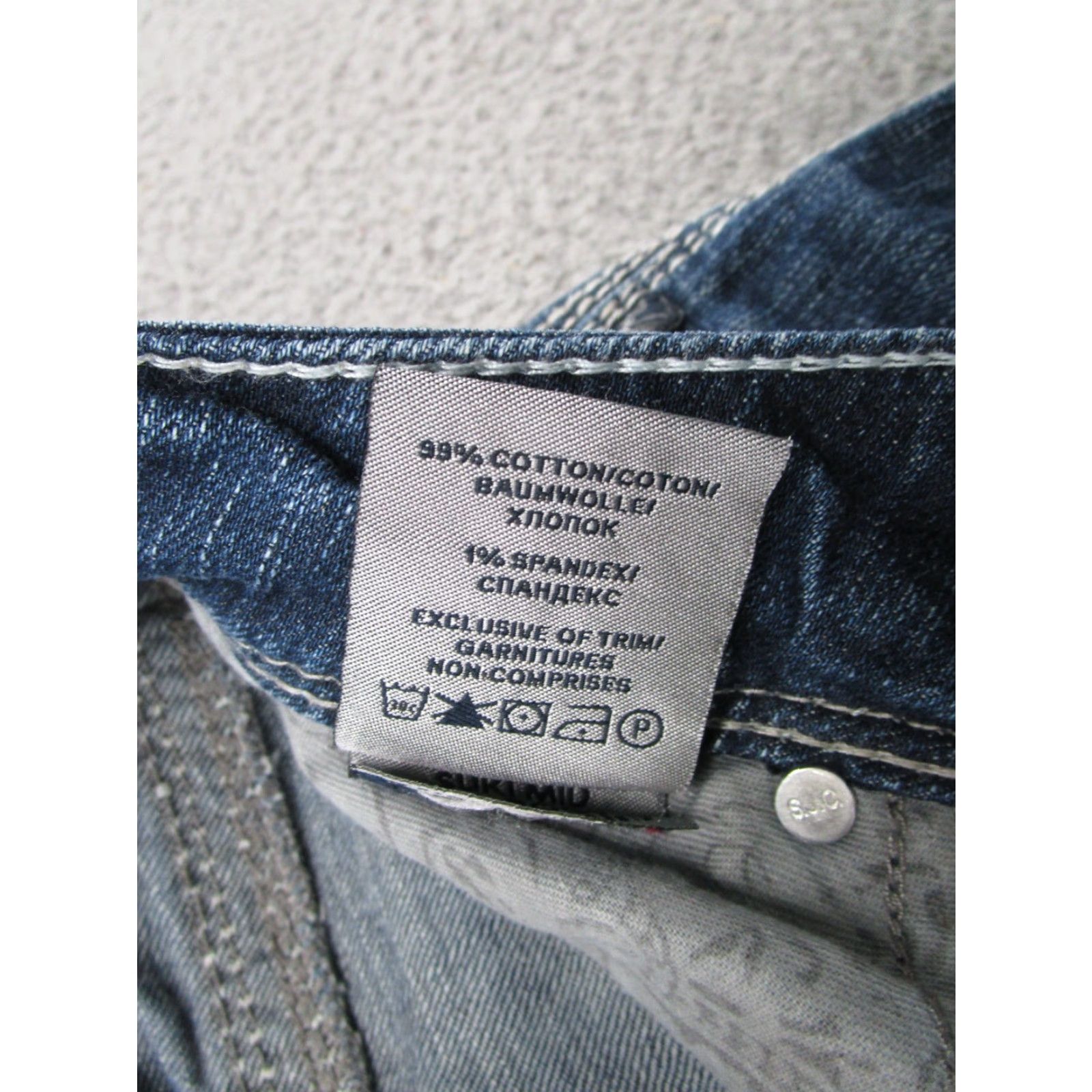 Silver Jeans Co. VINTAGE Sulver Jeans Co Suki Selvedge Denim Jeans Womens Tag Size 29x33 Boot READ Size 29" - 7 Thumbnail