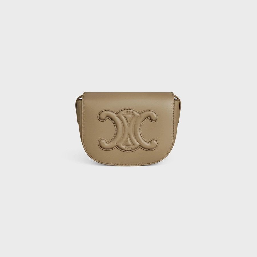 Celine o1bcso1str1024 Size:OS/ Calfskin Shoulder Bag in Brown Sepia Size ONE SIZE - 1 Thumbnail