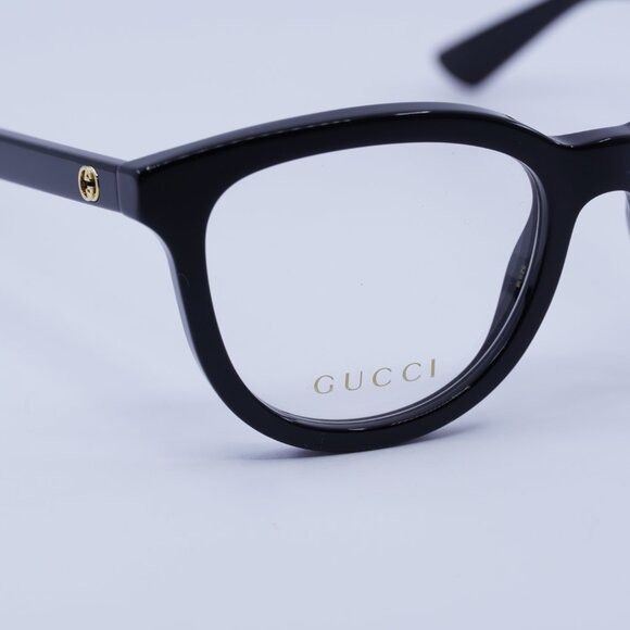 Gucci 🕶️ New Gucci GG1687O 001 Black Eyeglasses 52mm Size ONE SIZE - 4 Thumbnail