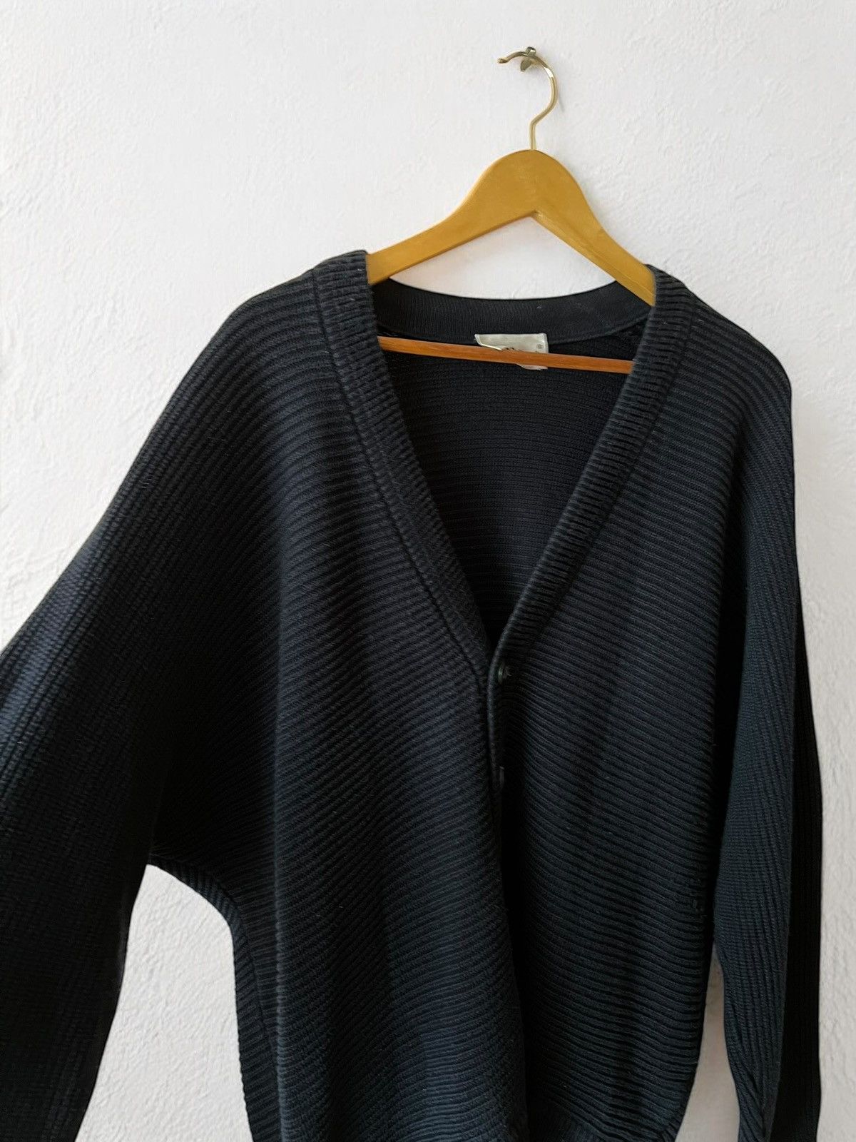 CARLO COLUCCI HEAVY KNIT CARDIGAN SWEATER AVANT GARDE y2k