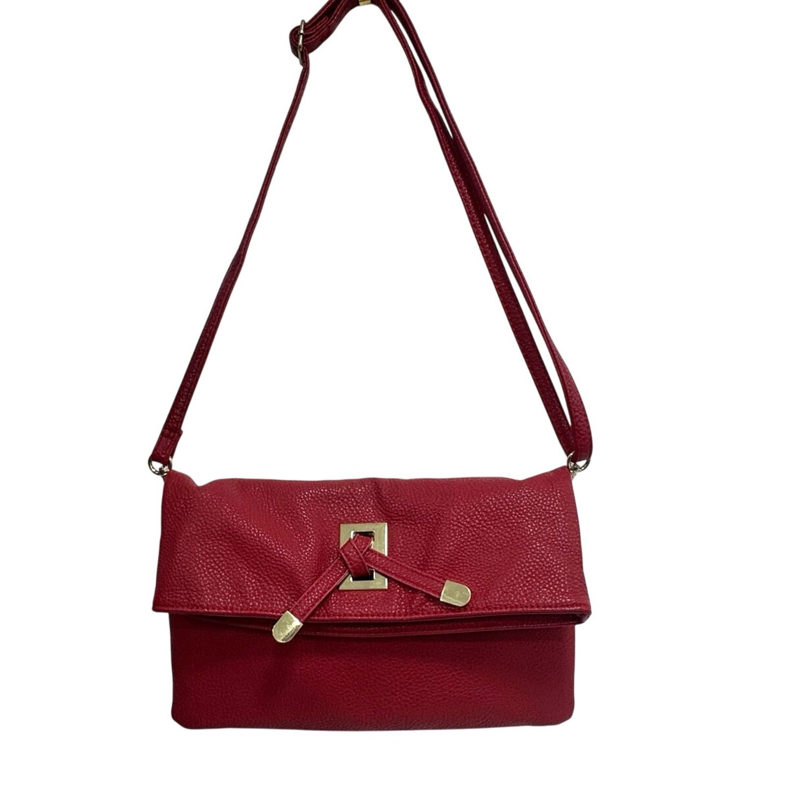 Other Sondra Roberts Squared Red Foldover Clutch Crossbody Size ONE SIZE - 1 Thumbnail