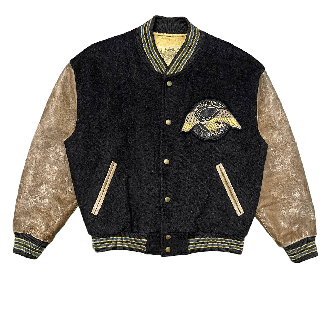 O'Neill Vintage Oneill with Freindships Varsity Jacket Size US M / EU 48-50 / 2 - 1 Thumbnail
