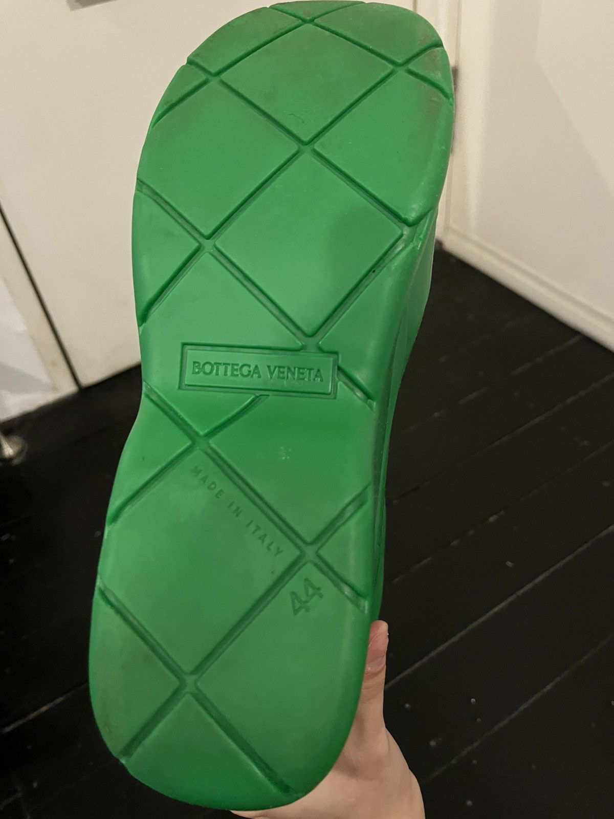 Bottega Veneta BOTTEGA VENETA Puddle Rain Molded Rubber Ankle Boots Green Size US 12 / EU 45 - 2 Thumbnail