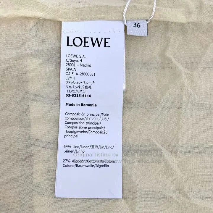 Loewe Loewe Striped Linen Short Sleeve Dress. Size US 36 / EU 52 - 8 Thumbnail